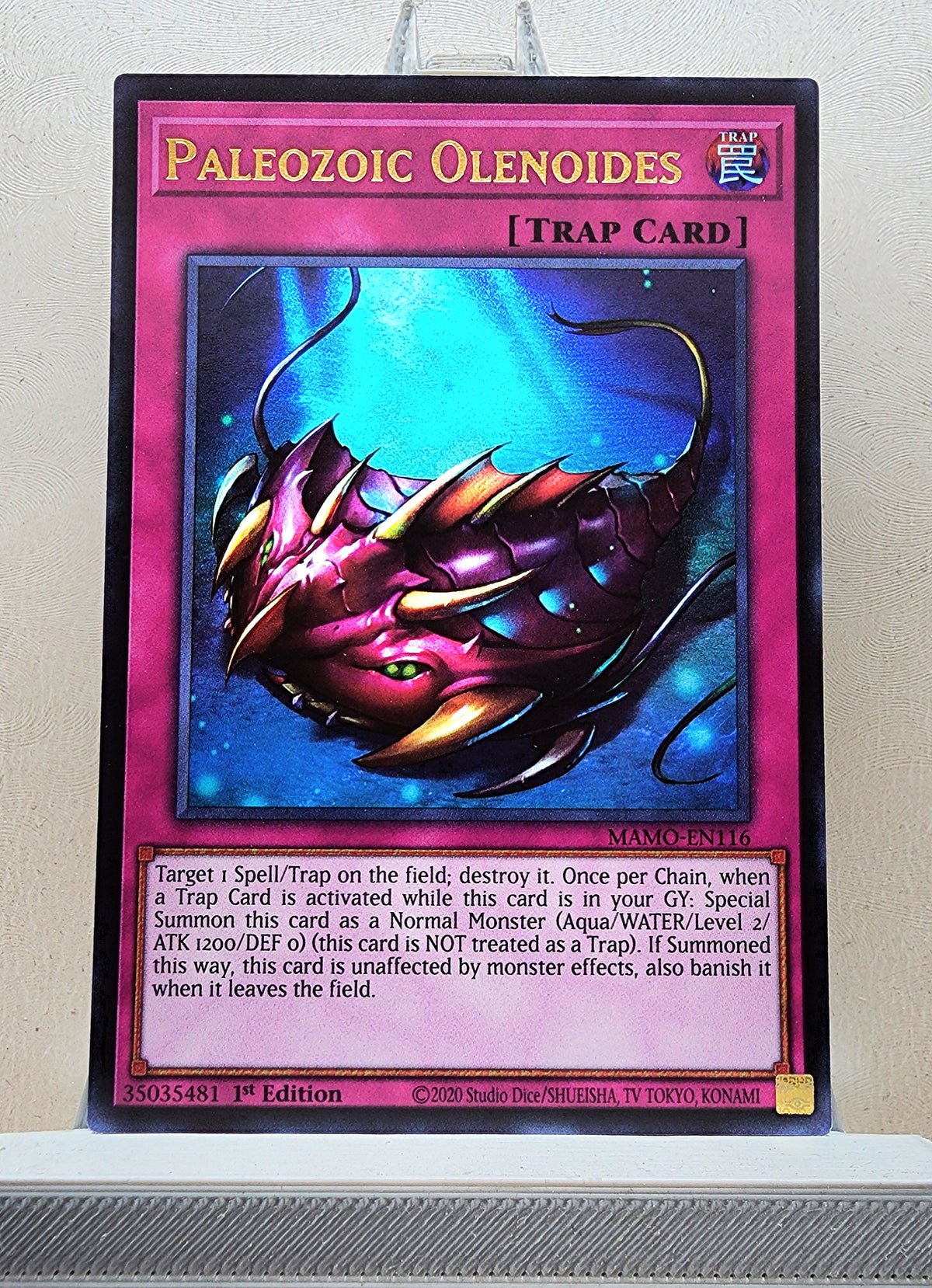 Yugioh! 1x Paleozoic Olenoides (MAMO - Ultra Rare) 1st Edition