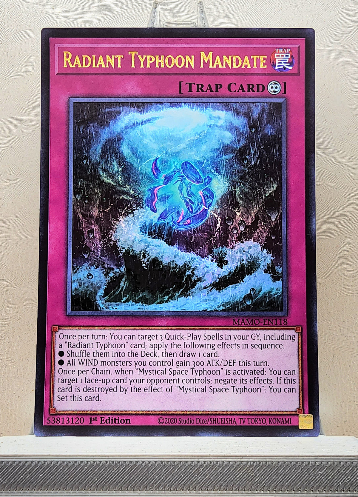 Yugioh! 1x Radiant Typhoon Mandate (MAMO - Ultra Rare) 1st Edition