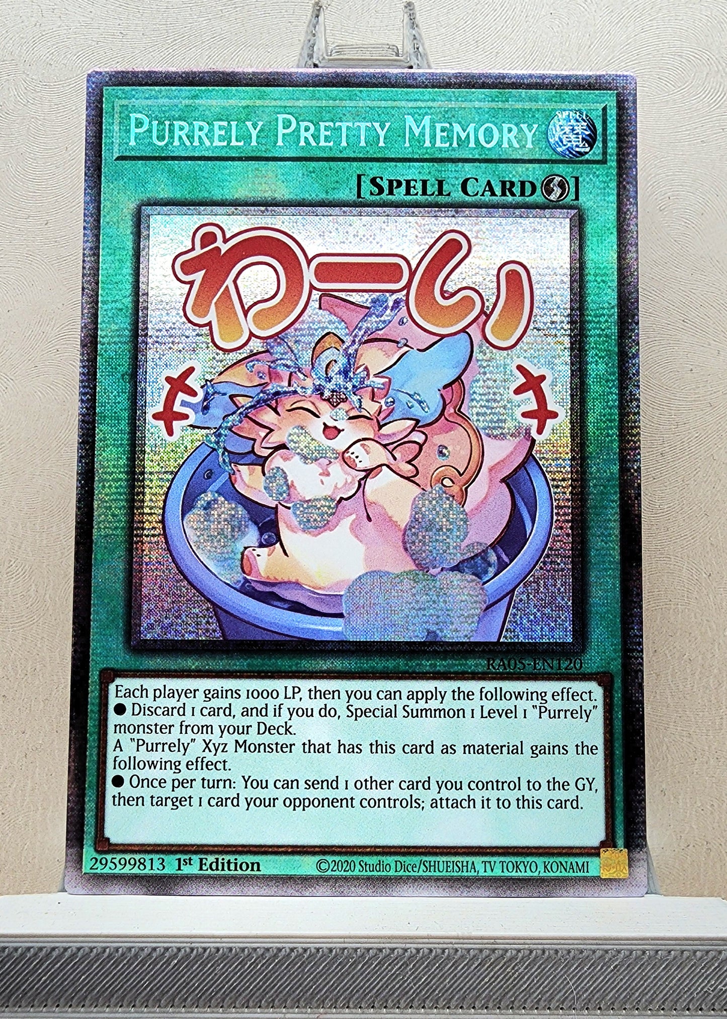 Yugioh! 1x Purrely Pretty Memory Stamp Artwork (RA05 - Starlight Rare) 1st Edition