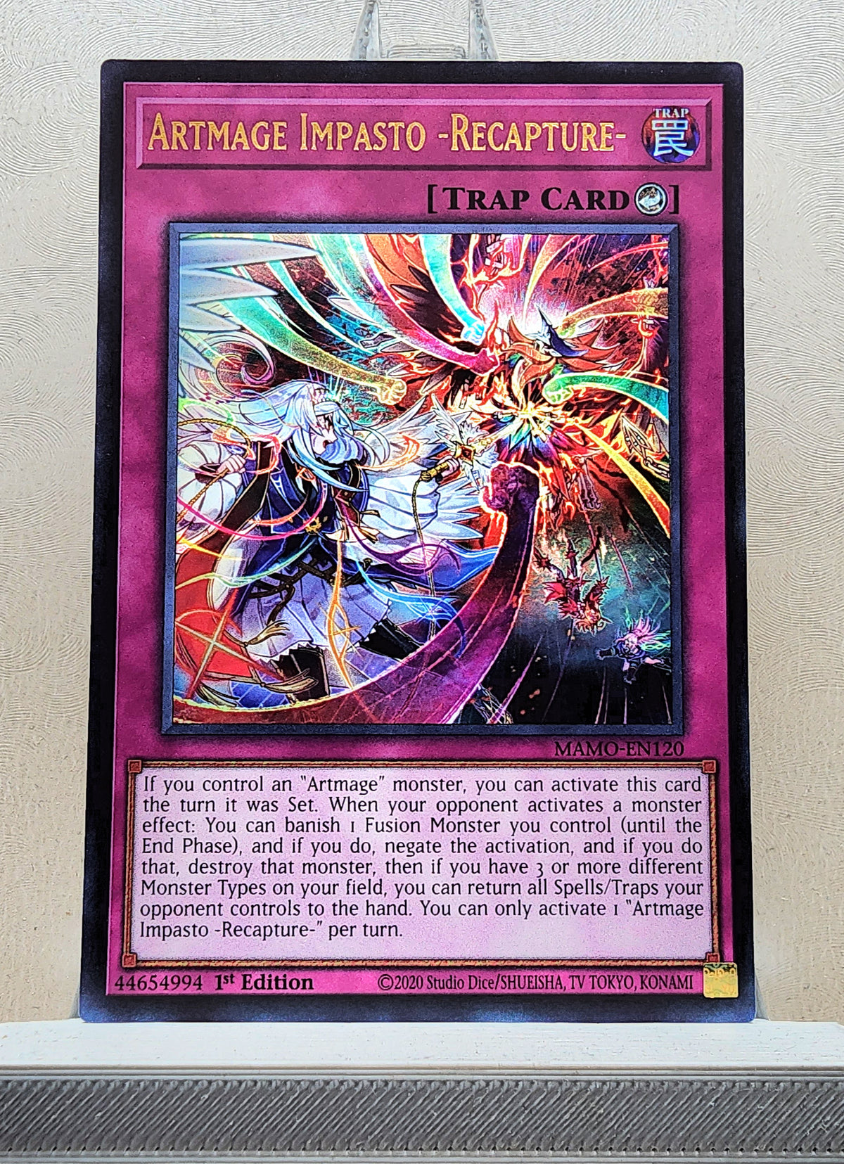 Yugioh! 1x Artmage Impasto - Recapture (MAMO - Ultra Rare) 1st Edition
