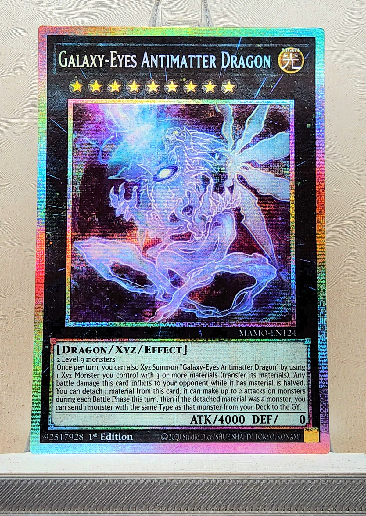 Yugioh! 1x Galaxy-Eyes Antimatter Dragon (MAMO - Starlight Rare) 1st Edition