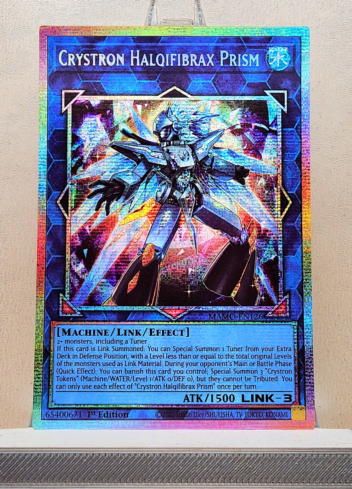 Yugioh! 1x Crystron Halqifibrax Prism (MAMO - Starlight Rare) 1st Edition