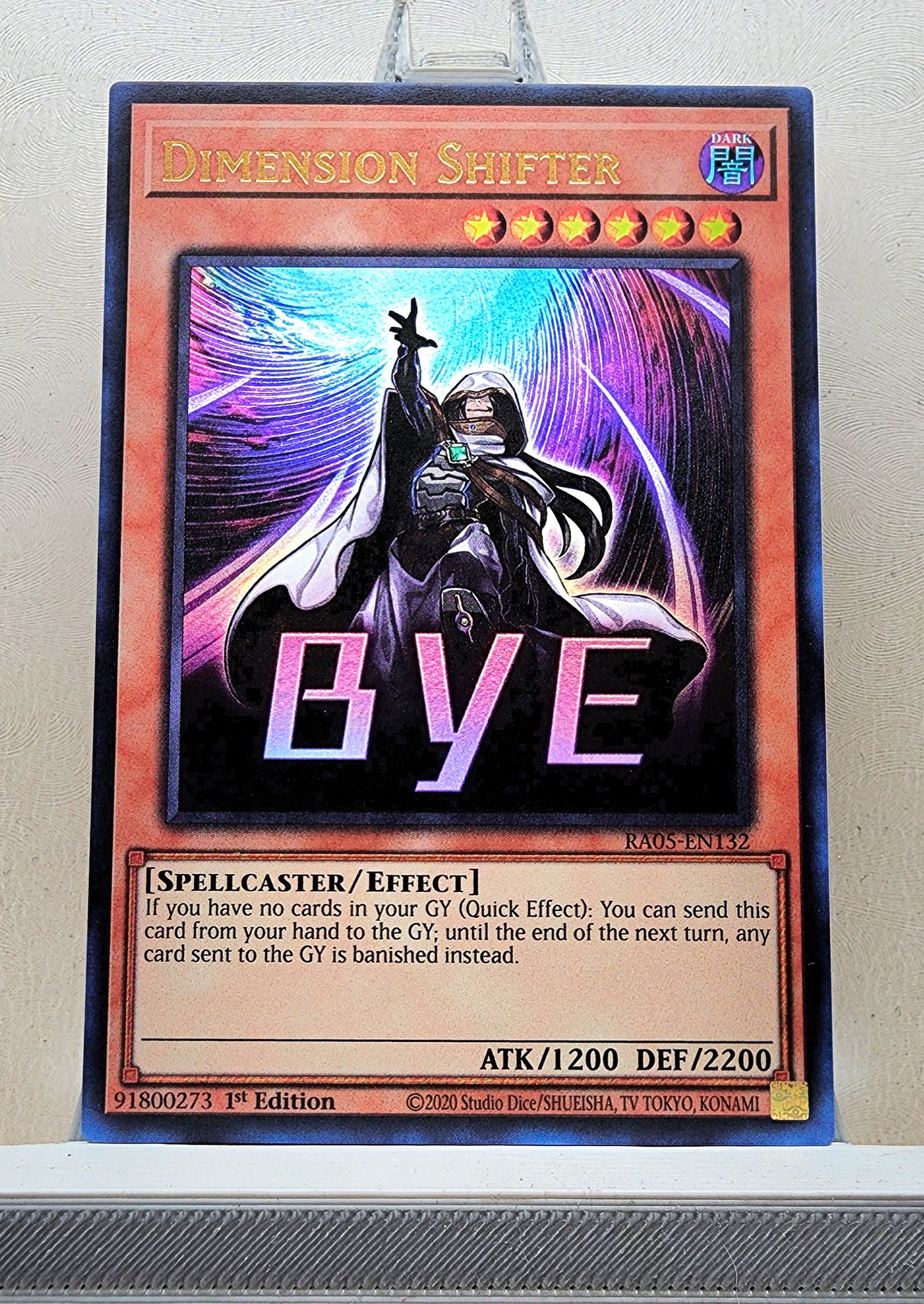 Yugioh! 1x Dimension Shifter Stamp Artwork (RA05 - Ultra Rare) 1st Edition