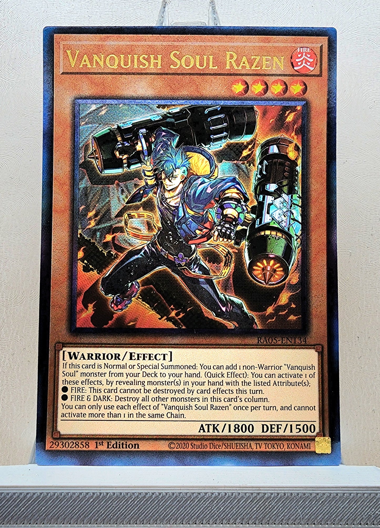 Yugioh! 1x Vanquish Soul Razen (RA05 - Prismatic Ultimate Rare) 1st Edition