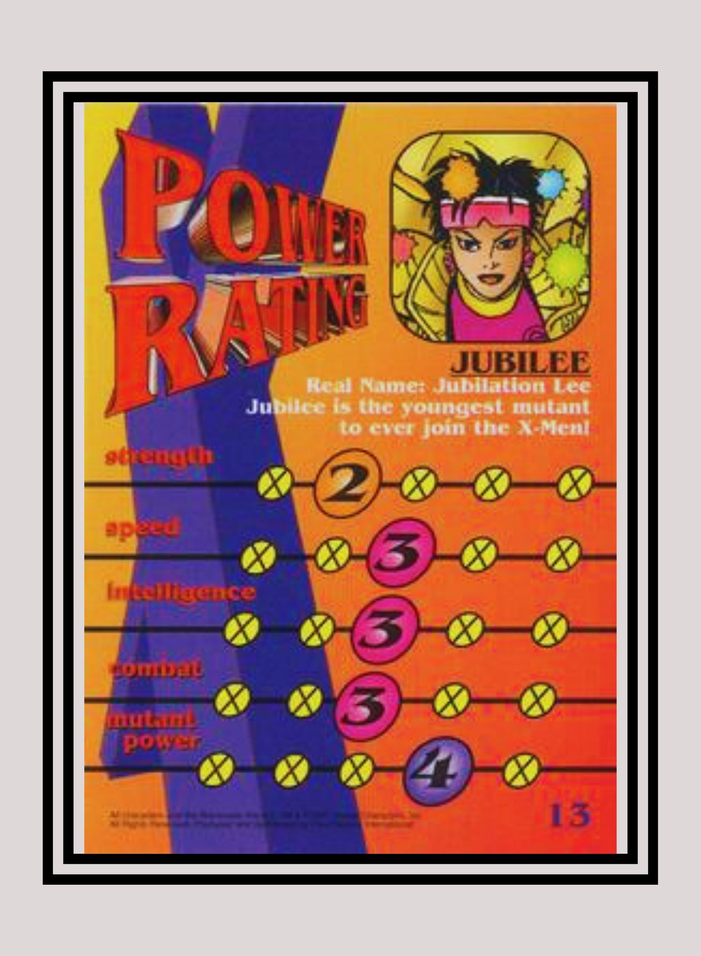 Marvel! 1x Jubilee - Base (#13 - 1997 Fleer X-Men International)