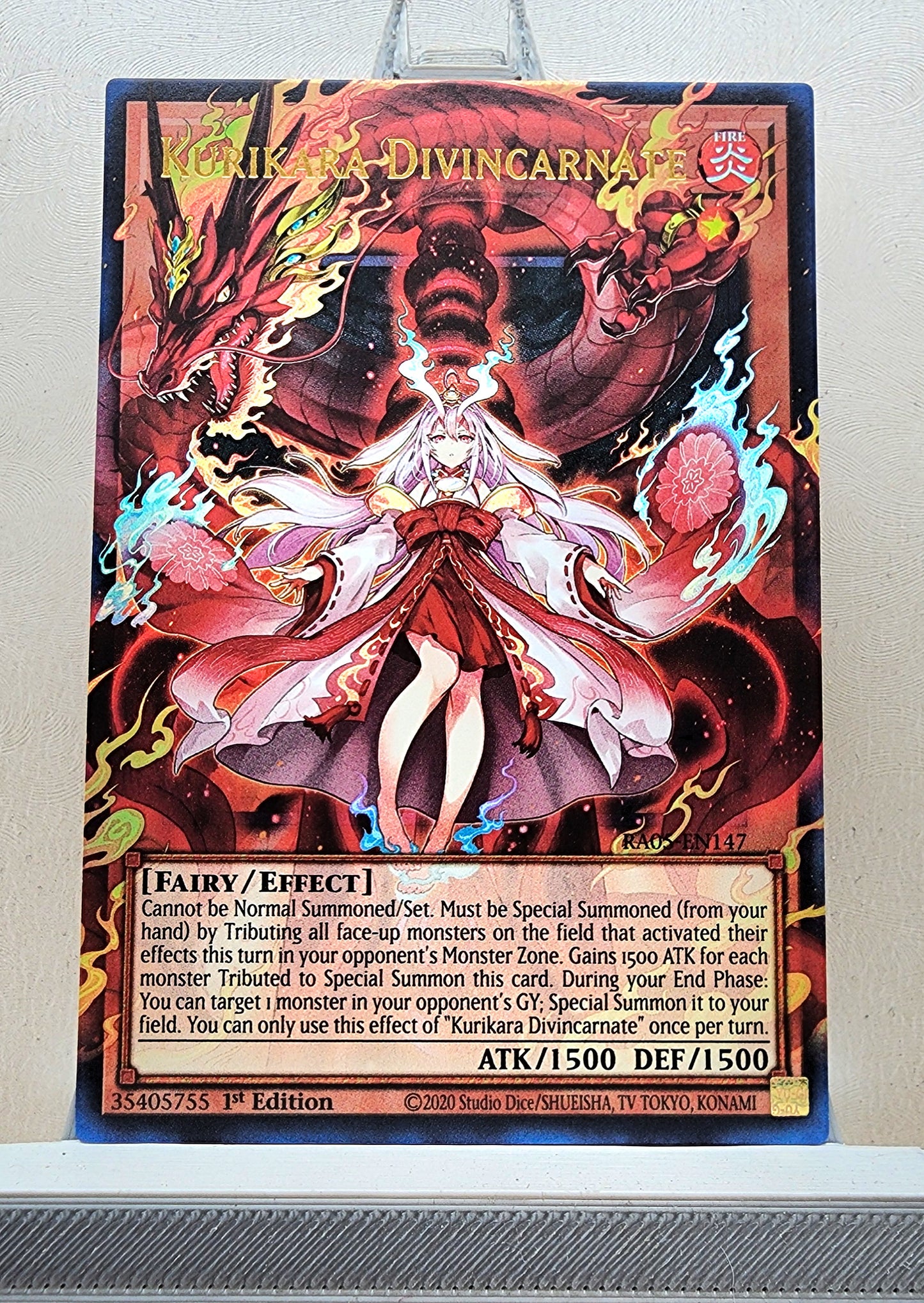 Yugioh! 1x Kurikara Divincarnate Extended Art (RA05 - Ultra Rare) 1st Edition