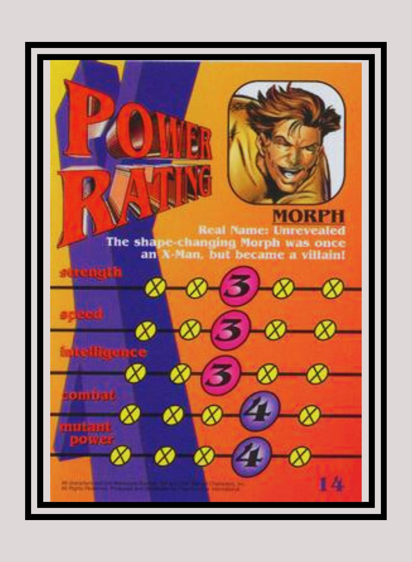 Marvel! 1x Morph - Base (#14 - 1997 Fleer X-Men International)