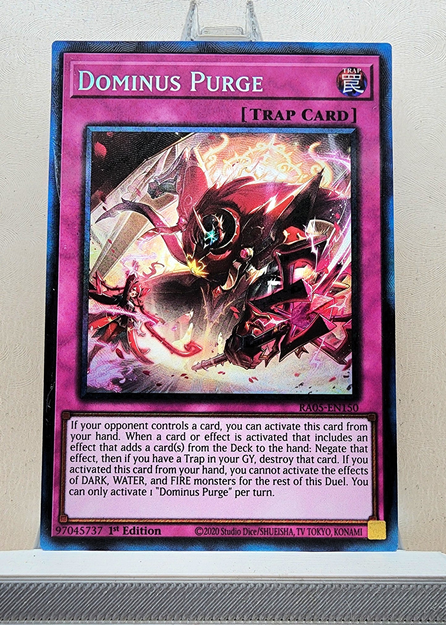 Yugioh! 1x Dominus Purge (RA05 - Prismatic Collectors Rare) 1st Edition