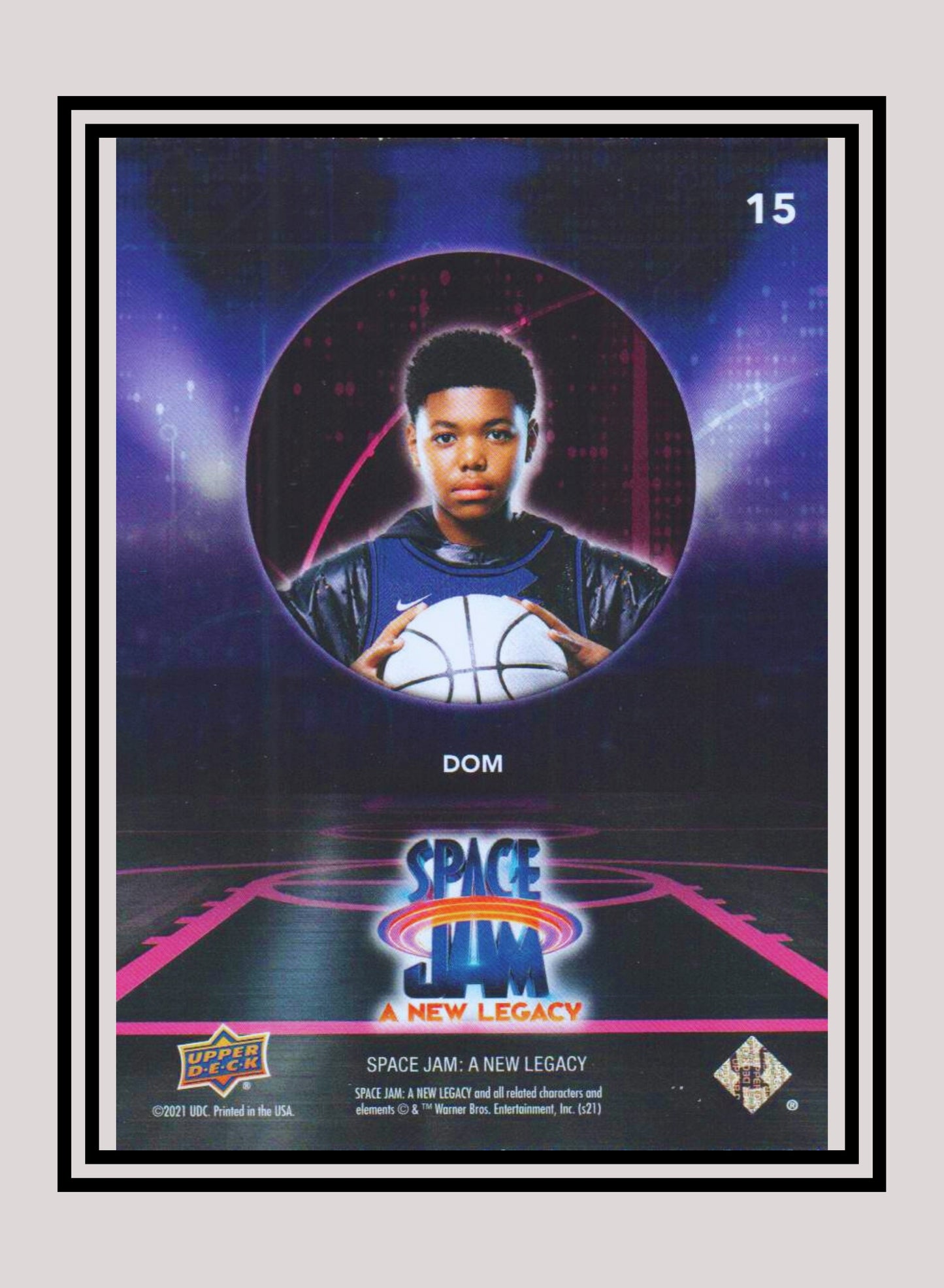 1x Dom - Base/Blue Parallel (#15 - 2021 Upper Deck Space Jam: A New Legacy)