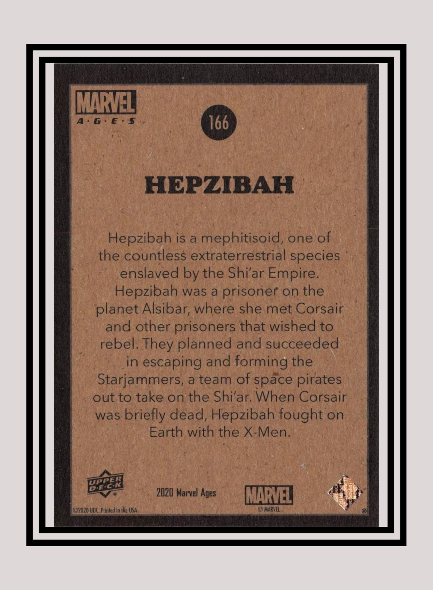 Marvel! 1x Hepzibah - Base (#166 - 2020 Upper Deck Marvel Ages)