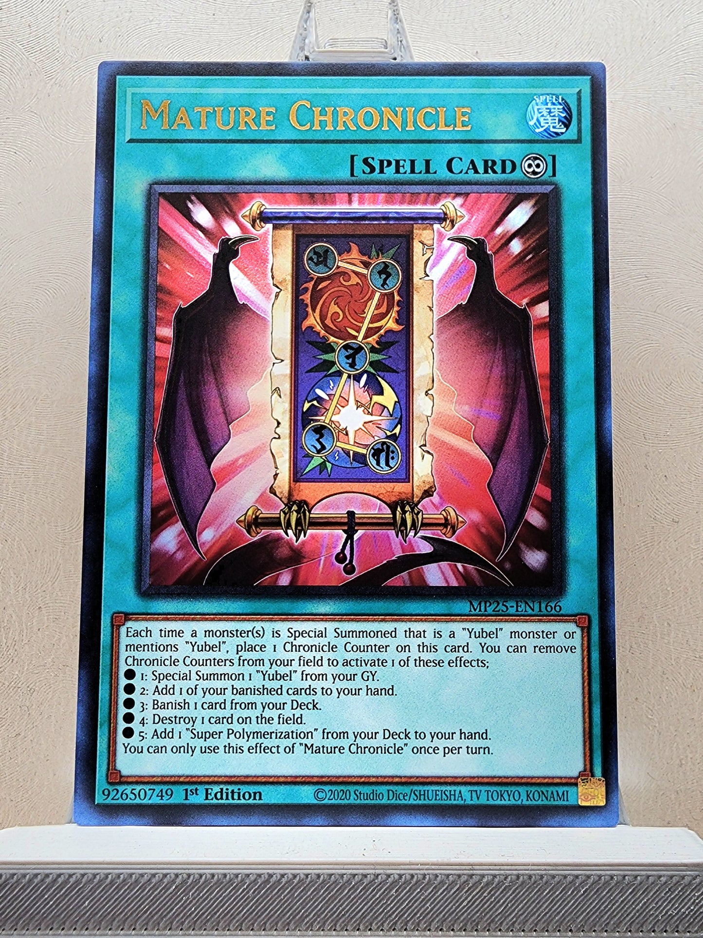 Yugioh! 1x Mature Chronicle (MP25 - Ultra Rare) 1st Edition