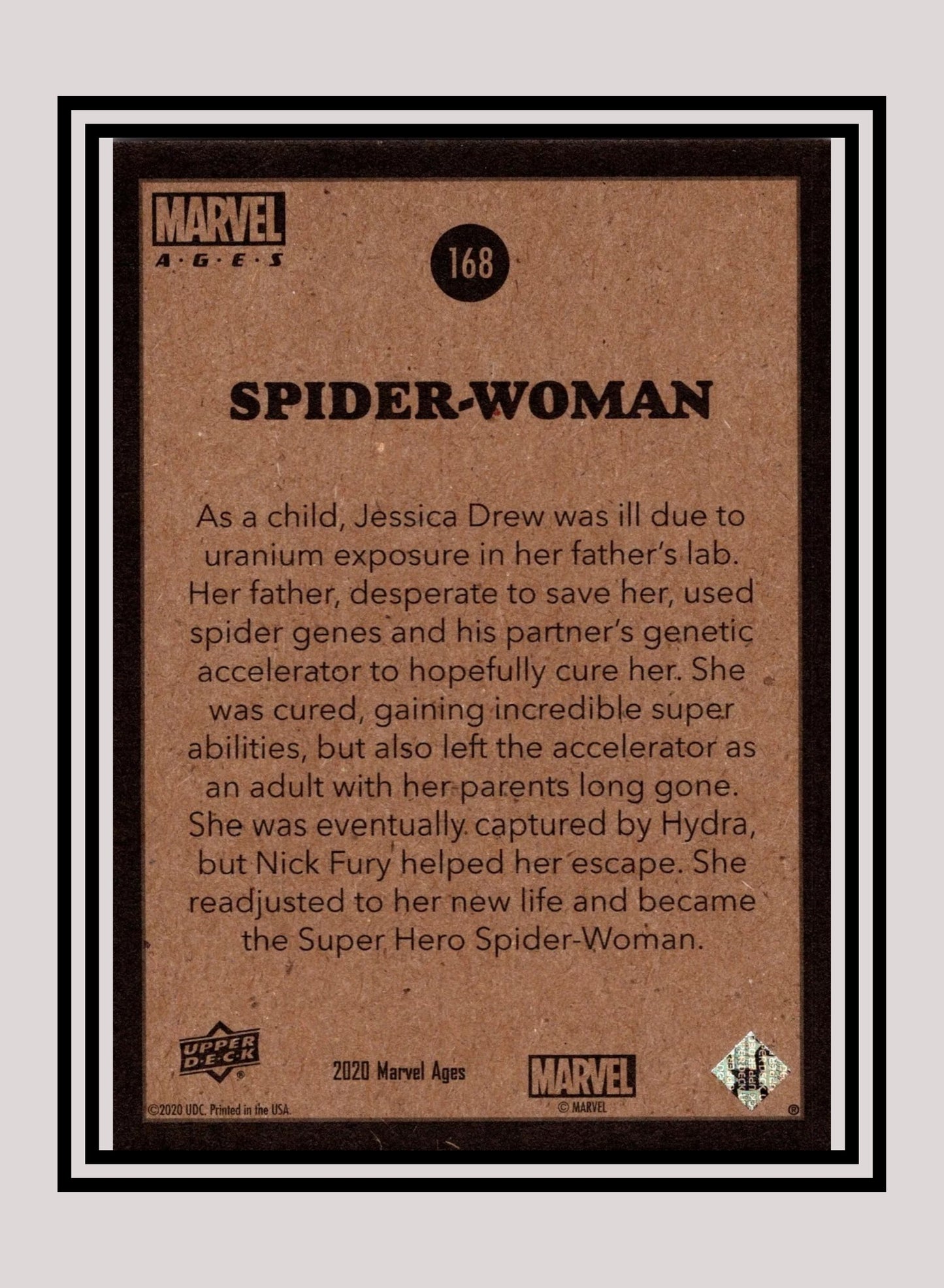 Marvel! 1x Spider-Woman - Base (#168 - 2020 Upper Deck Marvel Ages)