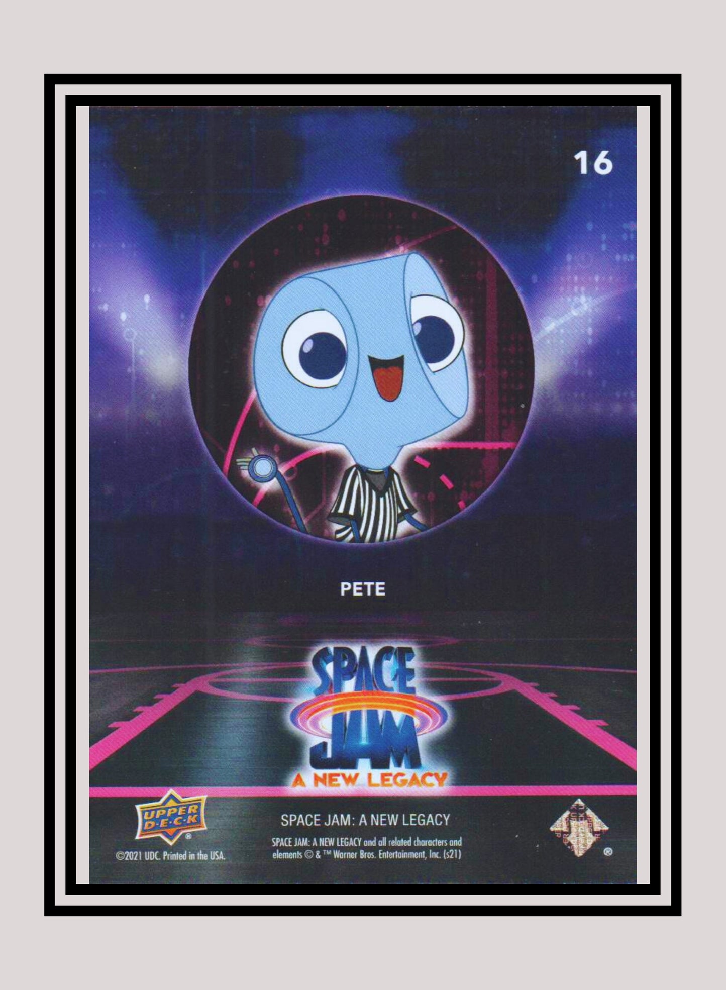 1x Pete - Base/Blue Parallel (#16 - 2021 Upper Deck Space Jam: A New Legacy)
