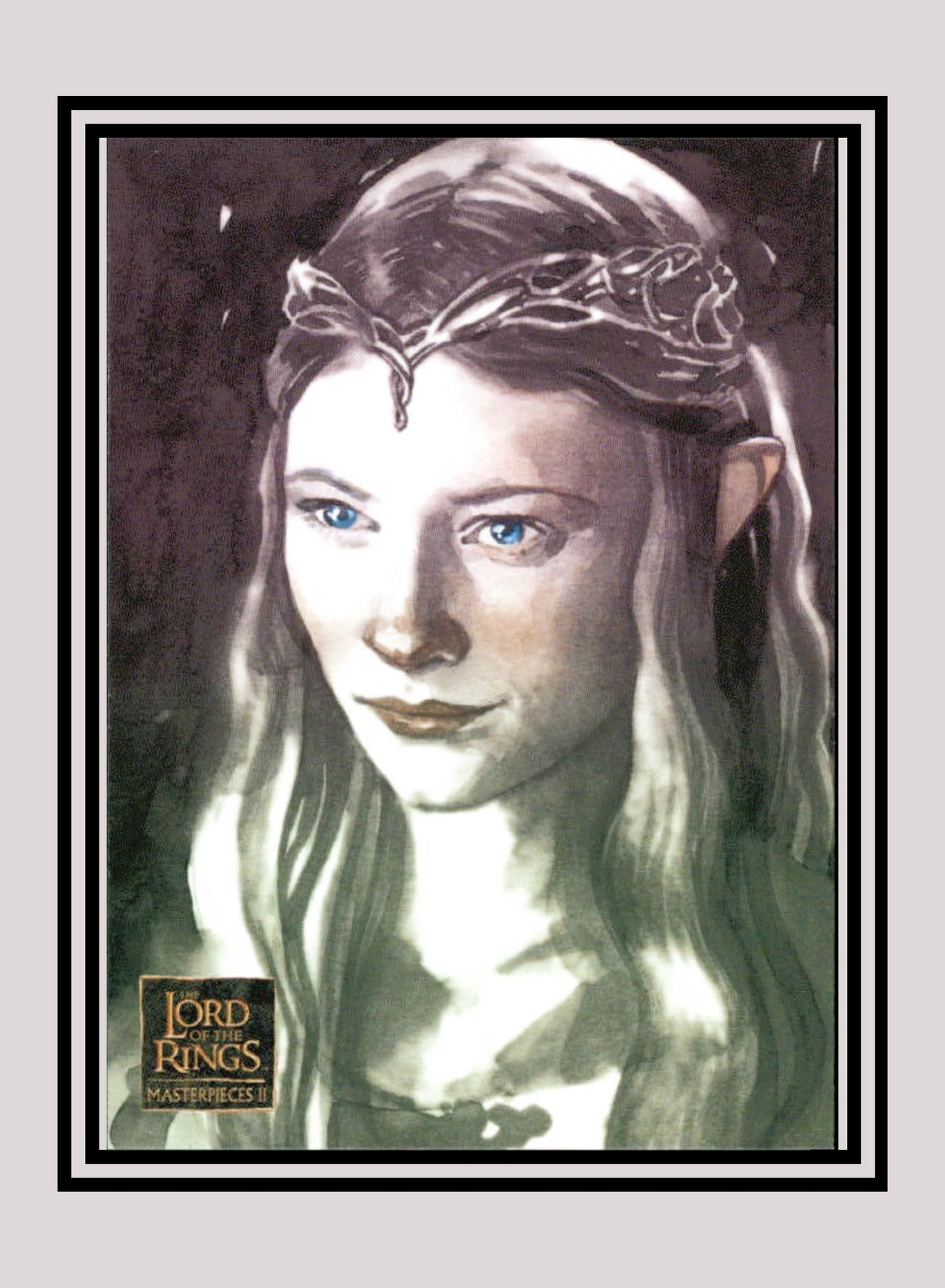 LOTR! 1x Portrait of Galadriel - Base (#16 - 2008 Lord of the Rings: Masterpieces II)