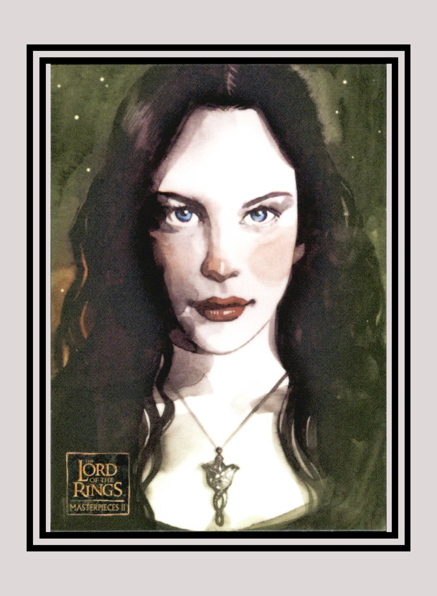 LOTR! 1x Portrait of Arwen - Base (#17 - 2008 Lord of the Rings: Masterpieces II)