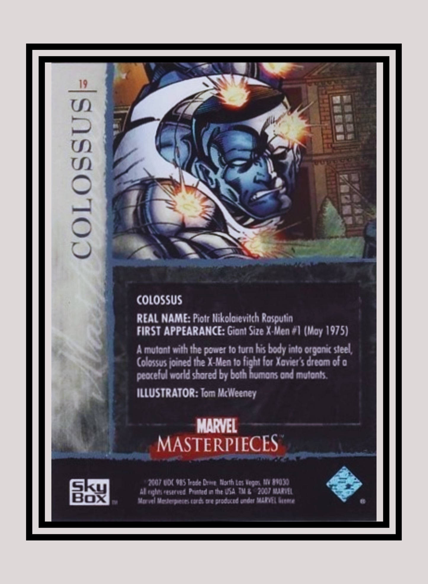 Marvel! 1x Colossus - Base (#19 - 2007 Upper Deck Marvel Masterpieces)