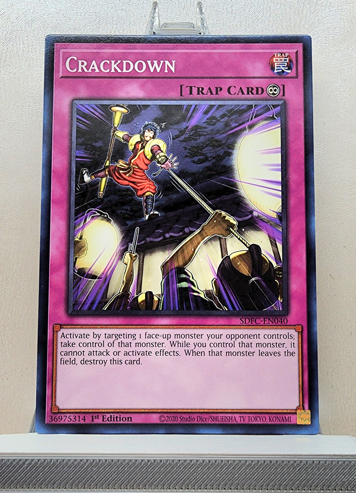 Yugioh! 1x Crackdown (SDFC - Common) 1st Edition