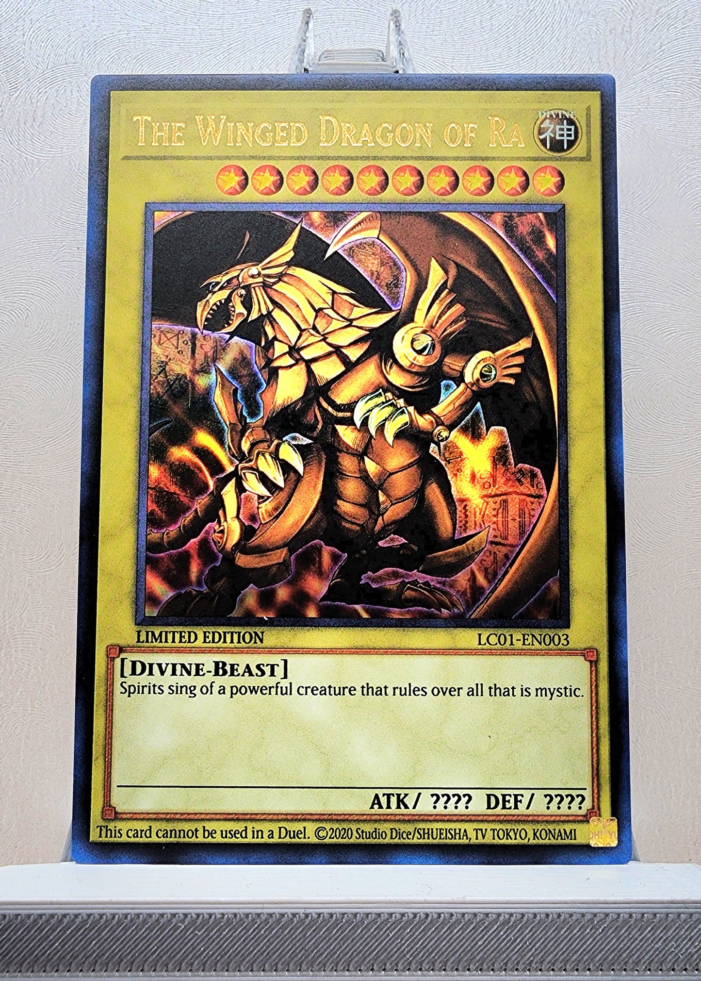 Yugioh! 1x Each Slifer, Obelisk, Ra 25th Anniversary (LC01 - Ultra Rare) Limited Edition