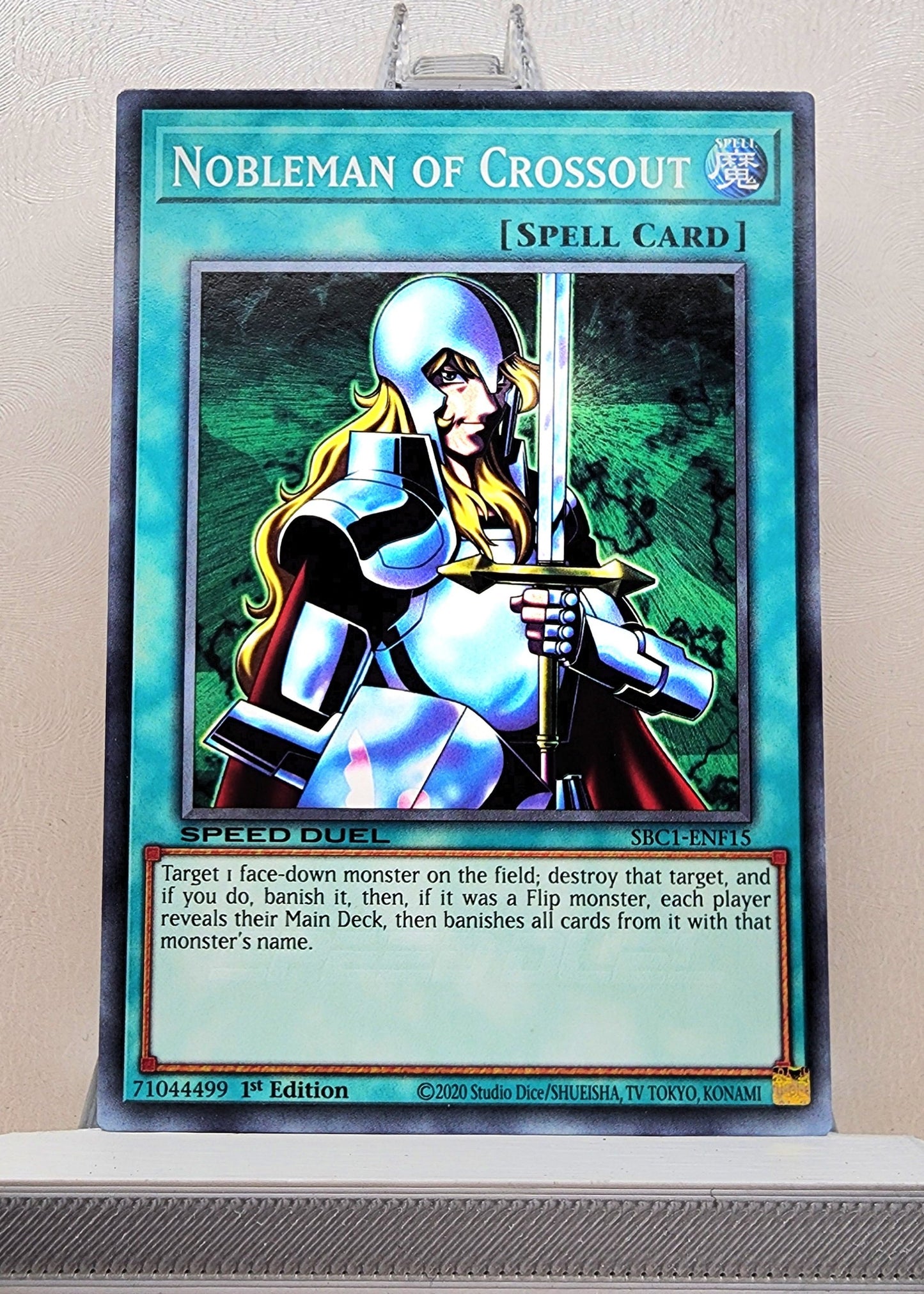 Yugioh! 1x Nobleman of Crossout (SBC1/STP4 - Common) 1st/Unli Edition