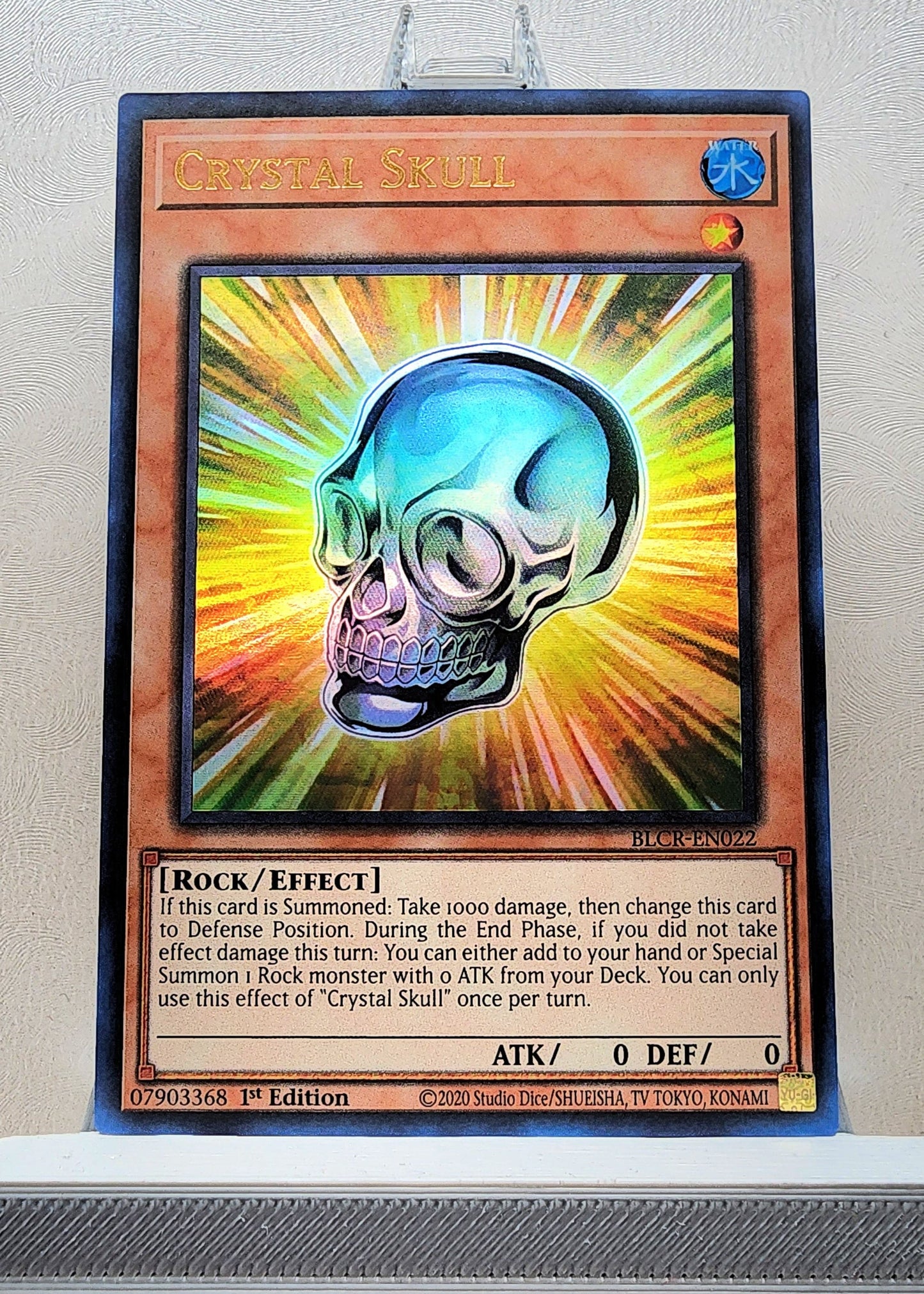 Yugioh! 1x Crystal Skull (BLCR - Ultra Rare) 1st Edition