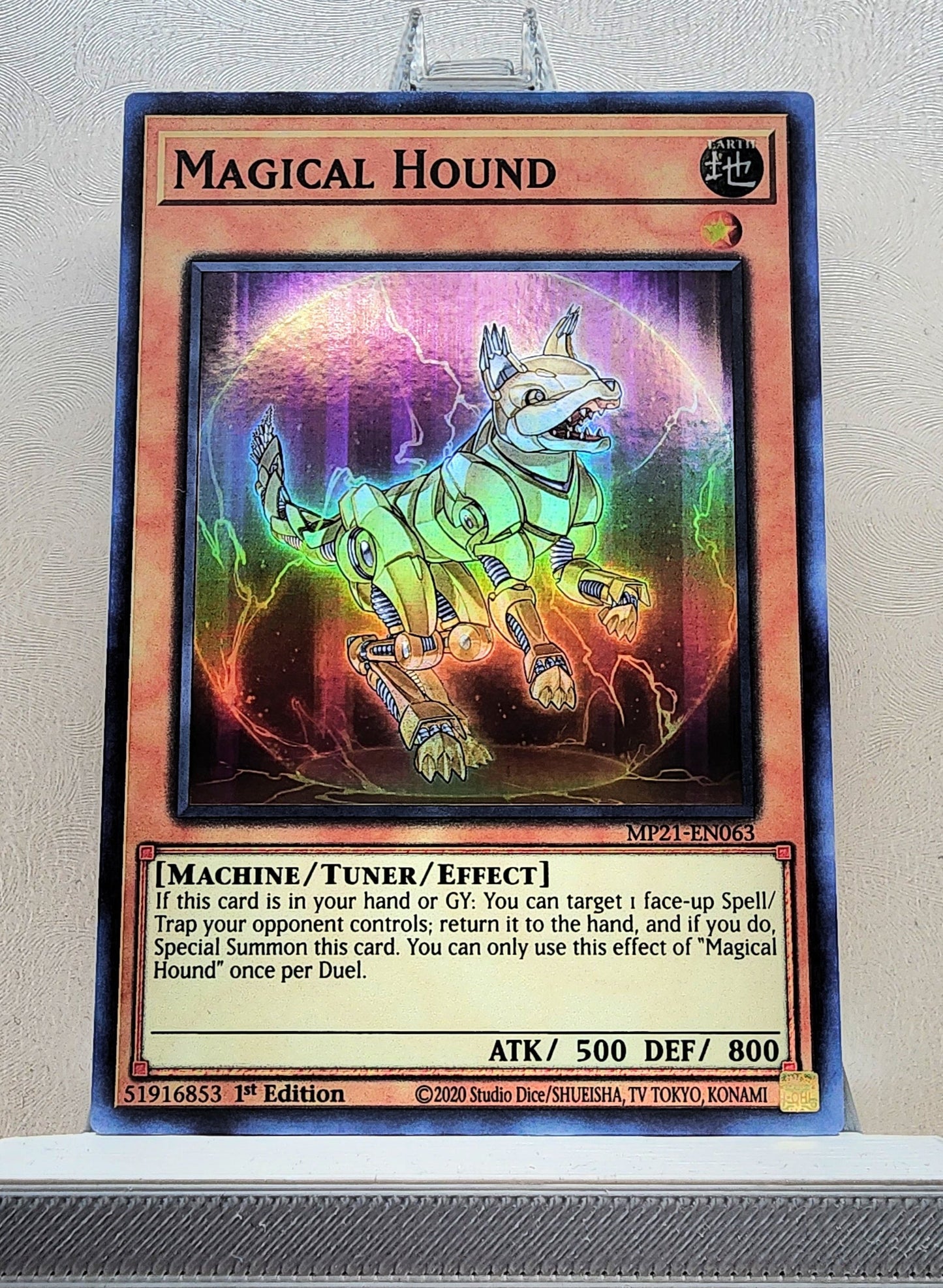 Yugioh! 1x Magical Hound (MP21 - Super Rare) 1st Edition