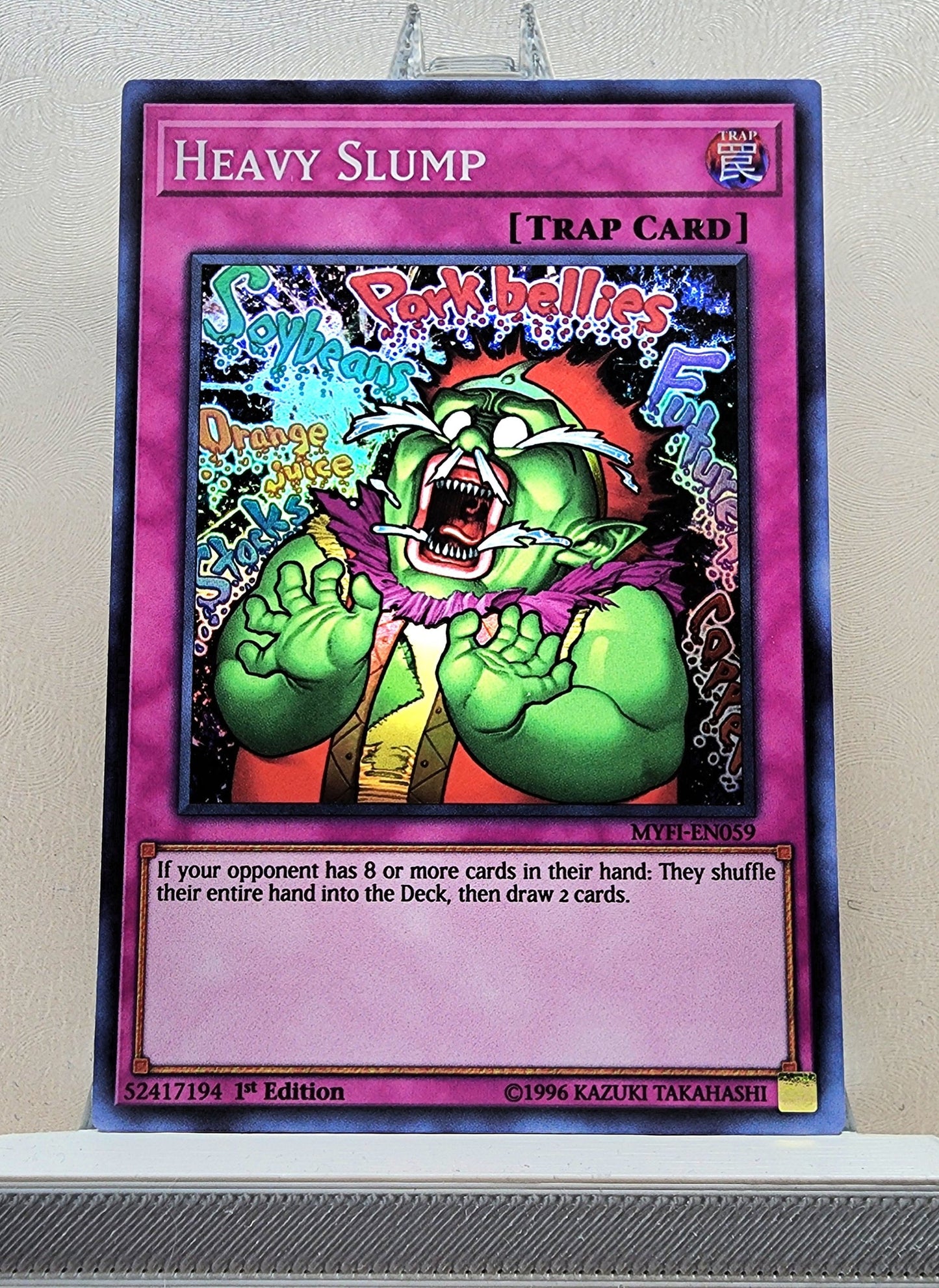 Yugioh! 1x Heavy Slump (MYFI - Super Rare) 1st Edition