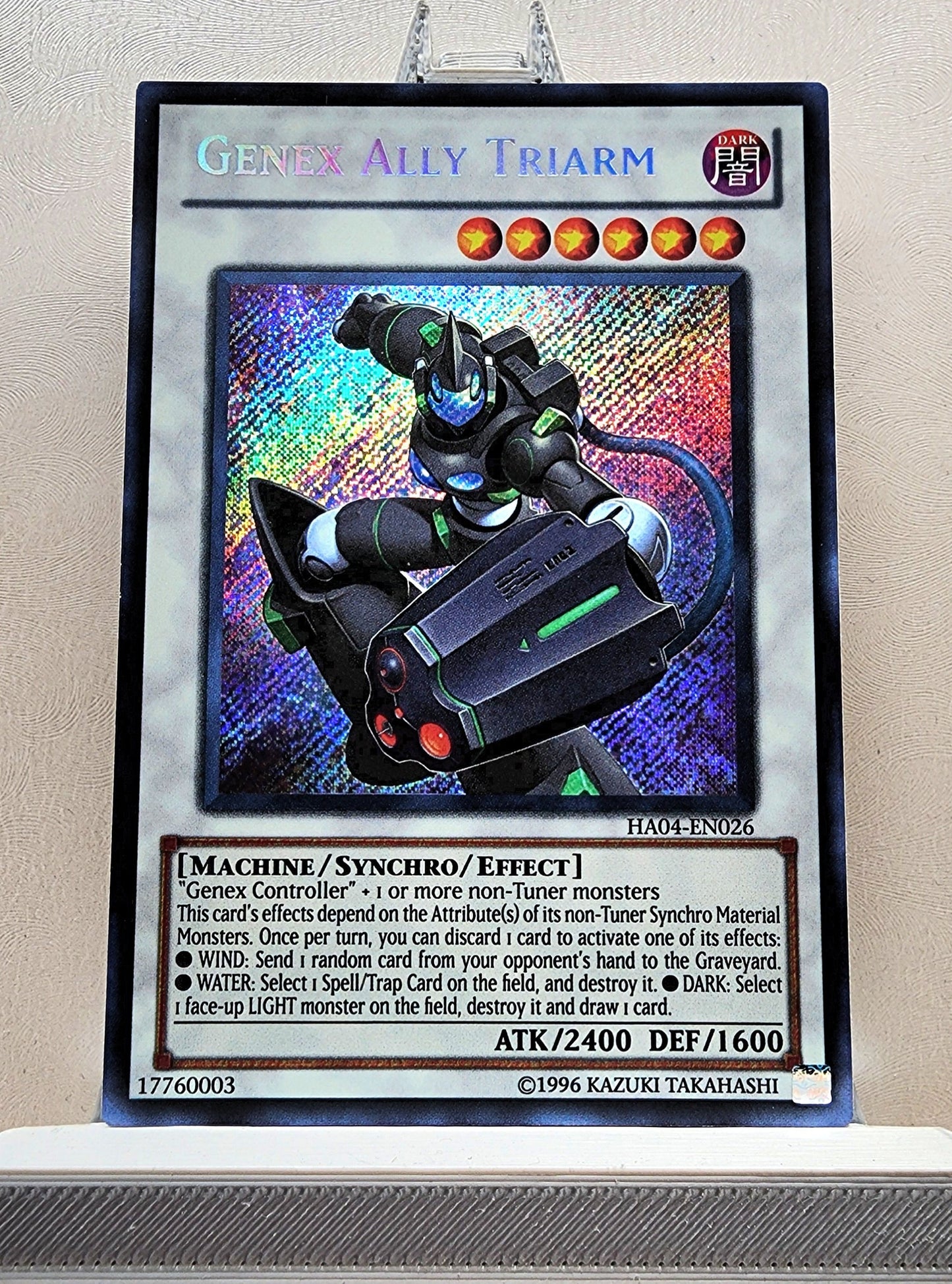 Yugioh! 1x Genex Ally Triarm (HA04 - Secret Rare) 1st/Unli Edition