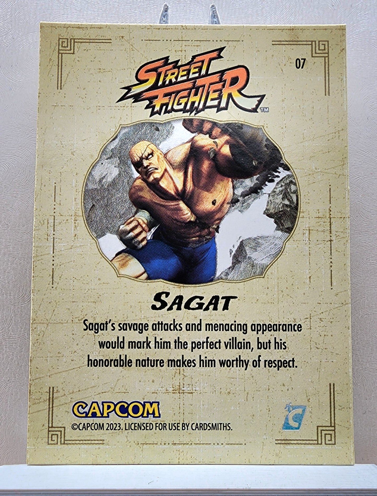 Street Fighter! 1x Sagat - Base (#07 - 2023 Cardsmiths Street Fighter Series One)