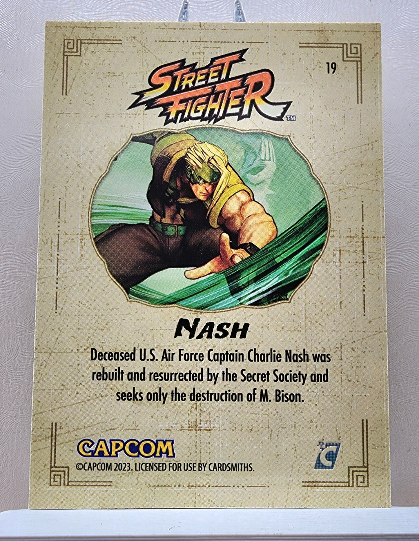 Street Fighter! 1x Nash - Base (#19 - 2023 Cardsmiths Street Fighter Series One)