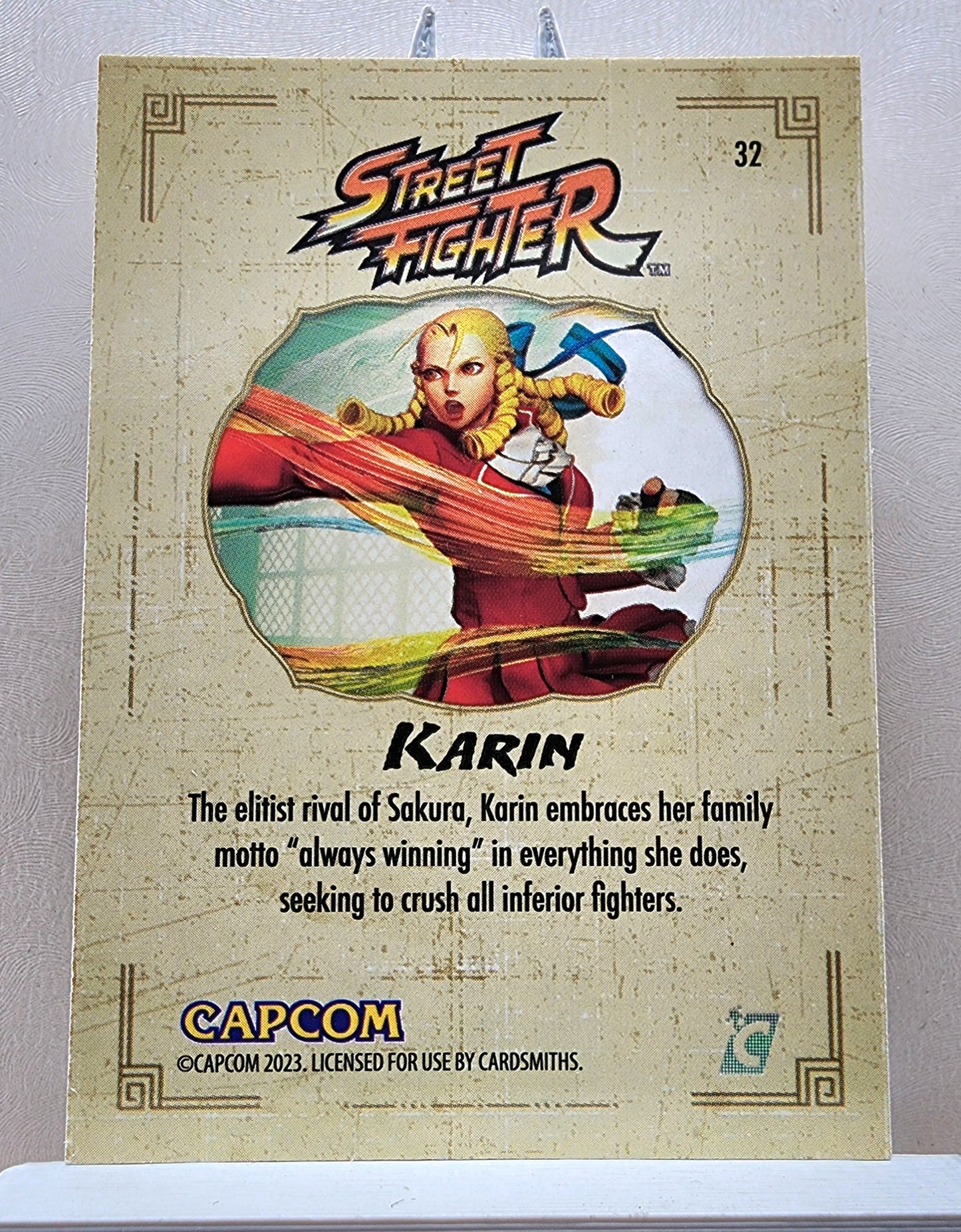 Street Fighter! 1x Karin - Base (#32 - 2023 Cardsmiths Street Fighter Series One)