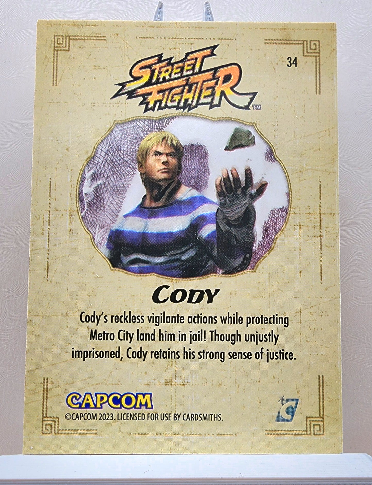 Street Fighter! 1x Cody - Base (#34 - 2023 Cardsmiths Street Fighter Series One)