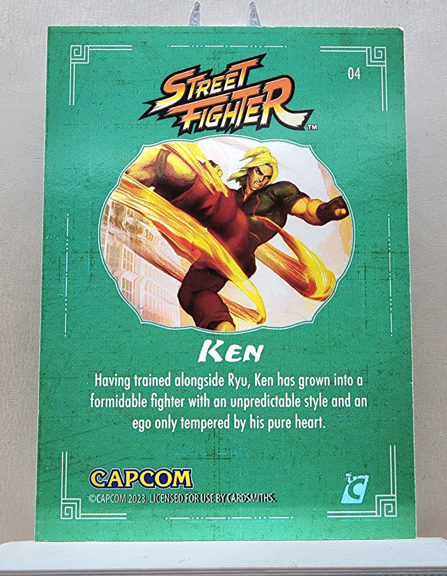 Street Fighter! 1x Ken - Base Green (#04 - 2023 Cardsmiths Street Fighter Series One)