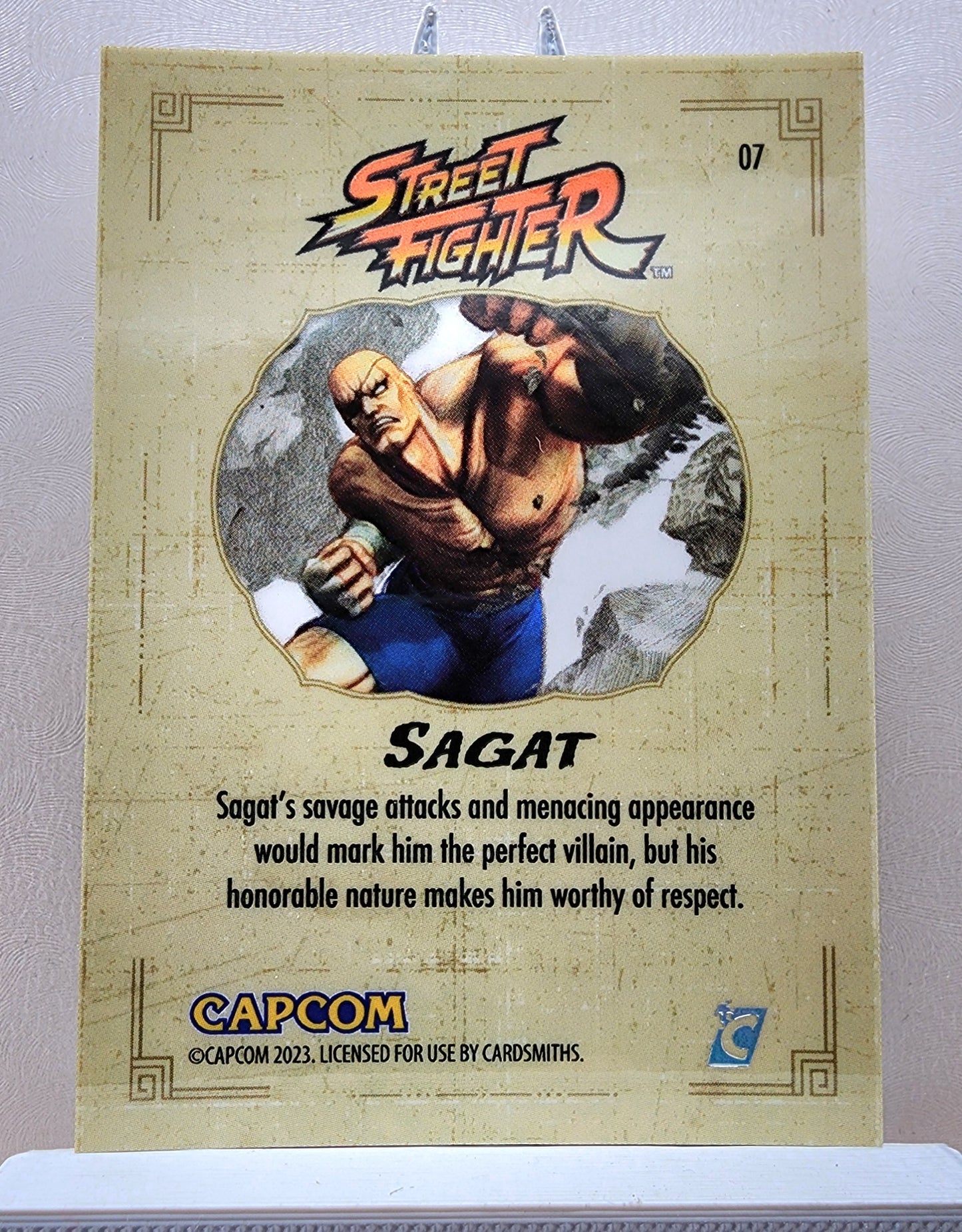 Street Fighter! 1x Sagat - Hyperwave Holofoil (#07 - 2023 Cardsmiths Street Fighter Series One)