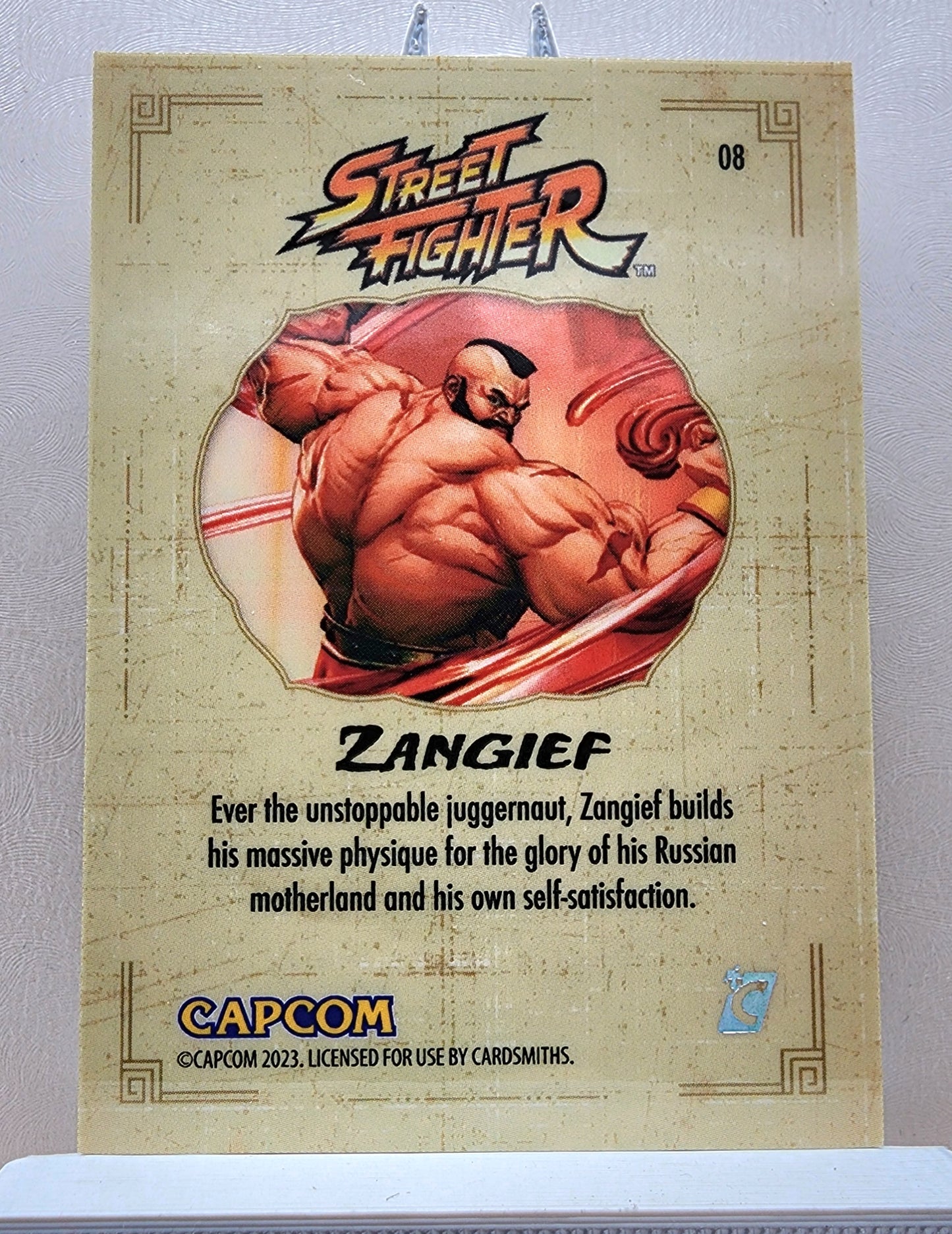 Street Fighter! 1x Zangief - Rainbow Holofoil (#08 - 2023 Cardsmiths Street Fighter Series One)