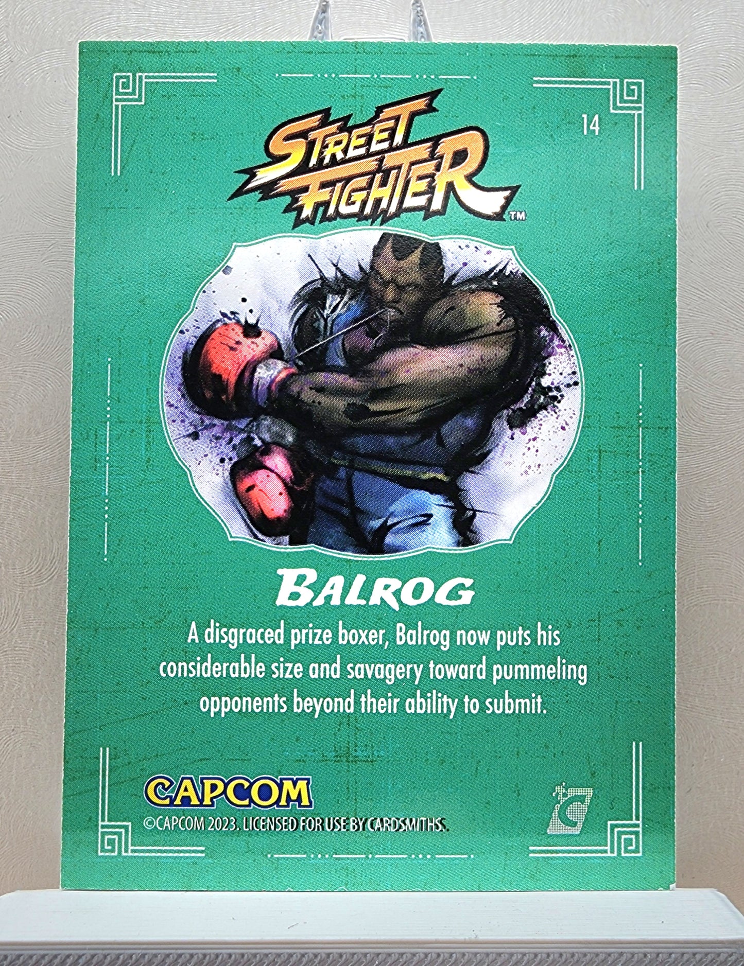 Street Fighter! 1x Balrog - Base Green (#14 - 2023 Cardsmiths Street Fighter Series One)