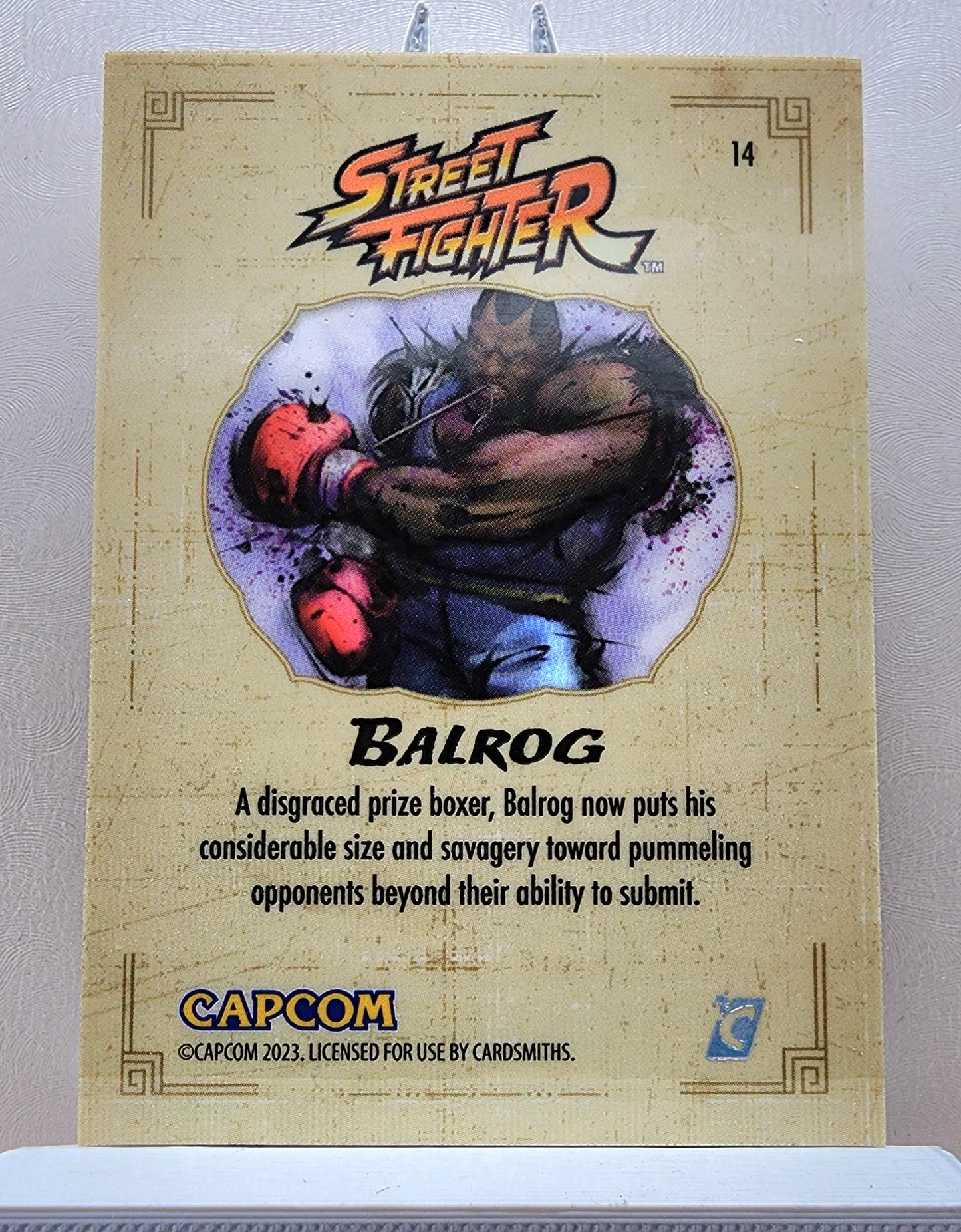 Street Fighter! 1x Balrog - Rainbow Holofoil (#14 - 2023 Cardsmiths Street Fighter Series One)