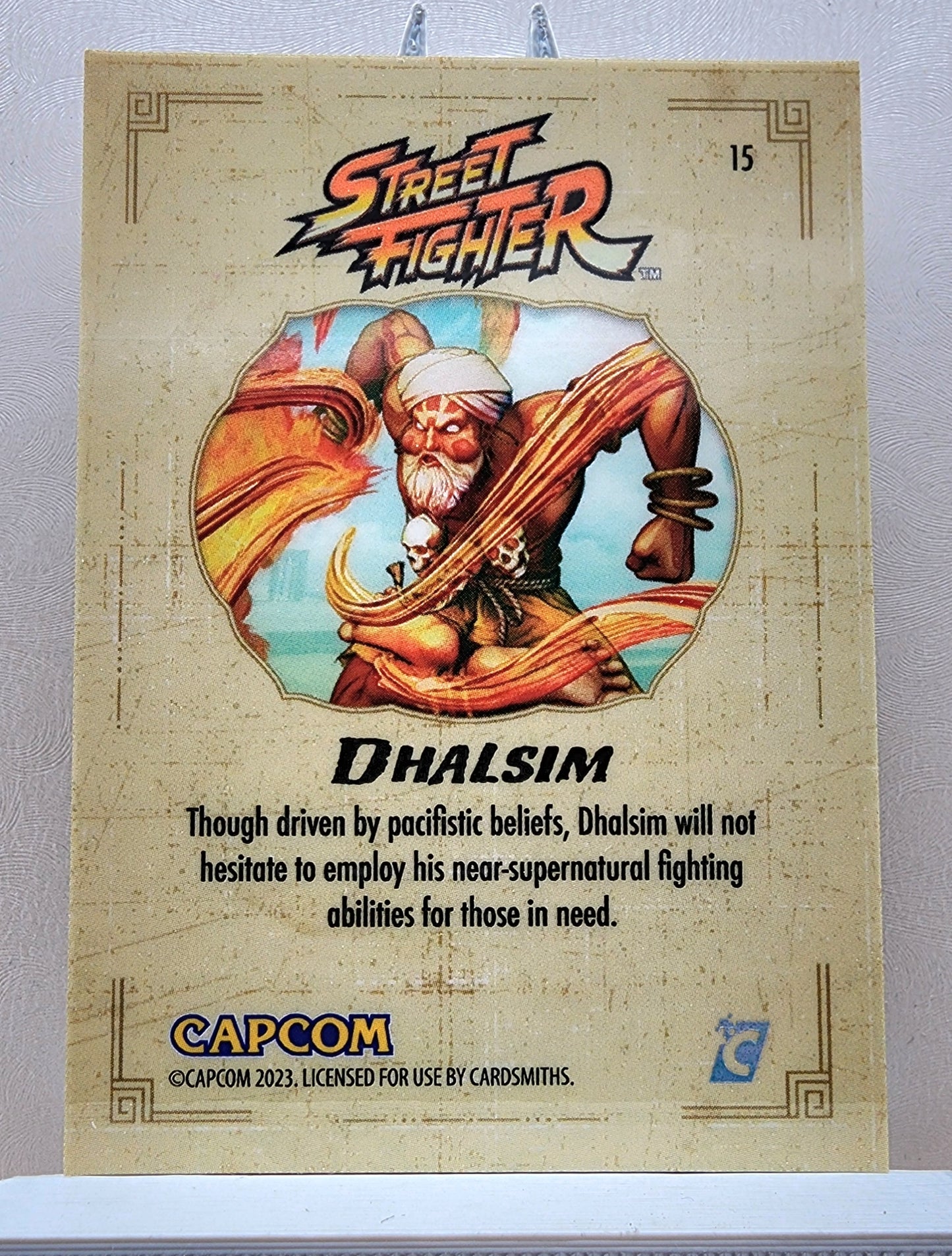 Street Fighter! 1x Dhalsim - Rainbow Holofoil (#15 - 2023 Cardsmiths Street Fighter Series One)