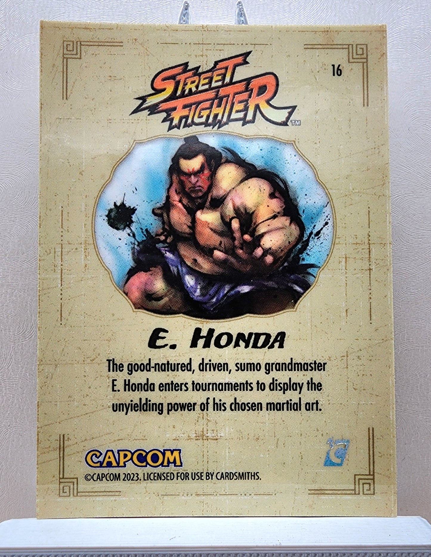 Street Fighter! 1x E Honda - Rainbow Holofoil (#16 - 2023 Cardsmiths Street Fighter Series One)