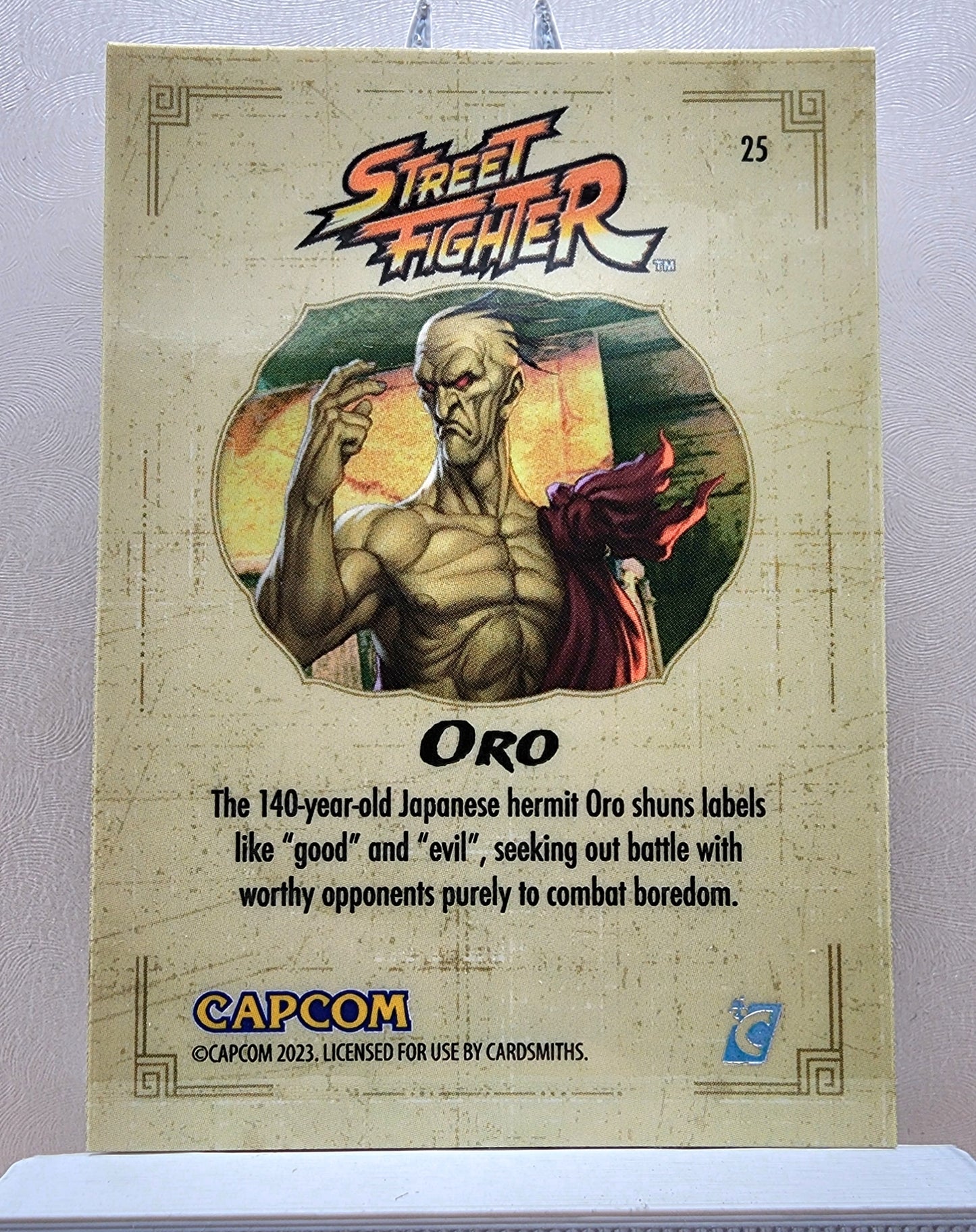 Street Fighter! 1x Oro - Rainbow Holofoil (#25 - 2023 Cardsmiths Street Fighter Series One)