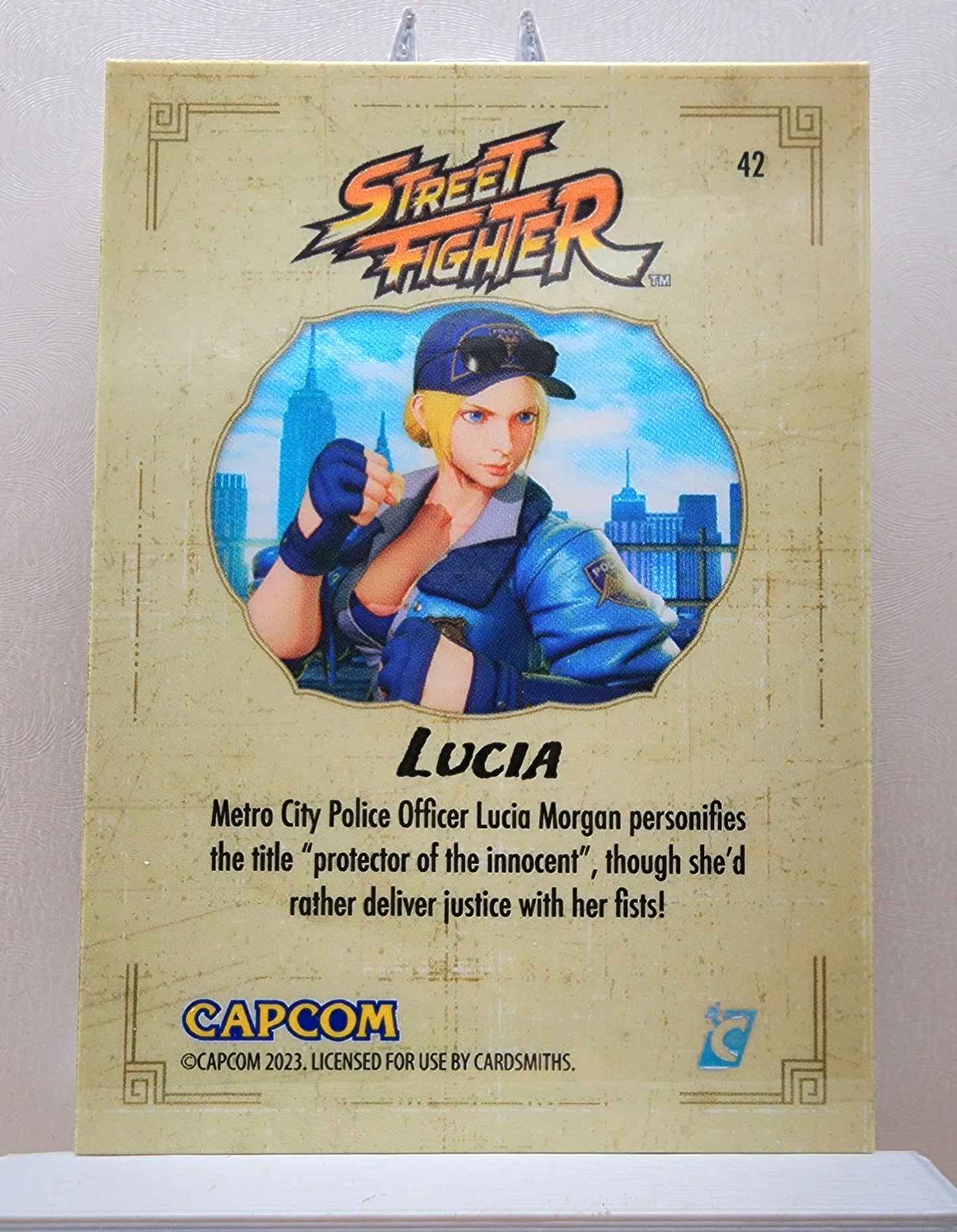 Street Fighter! 1x Lucia - Hyperwave Holofoil (#42 - 2023 Cardsmiths Street Fighter Series One)