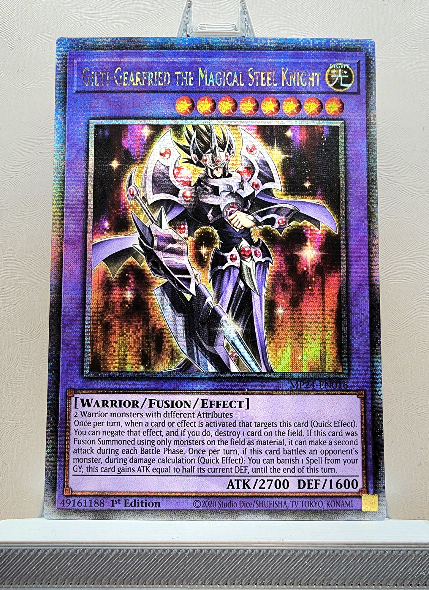 Yugioh! 1x Gilti-Gearfried the Magical Steel Knight (MP24 - Quarter Century Secret Rare) 1st Edition