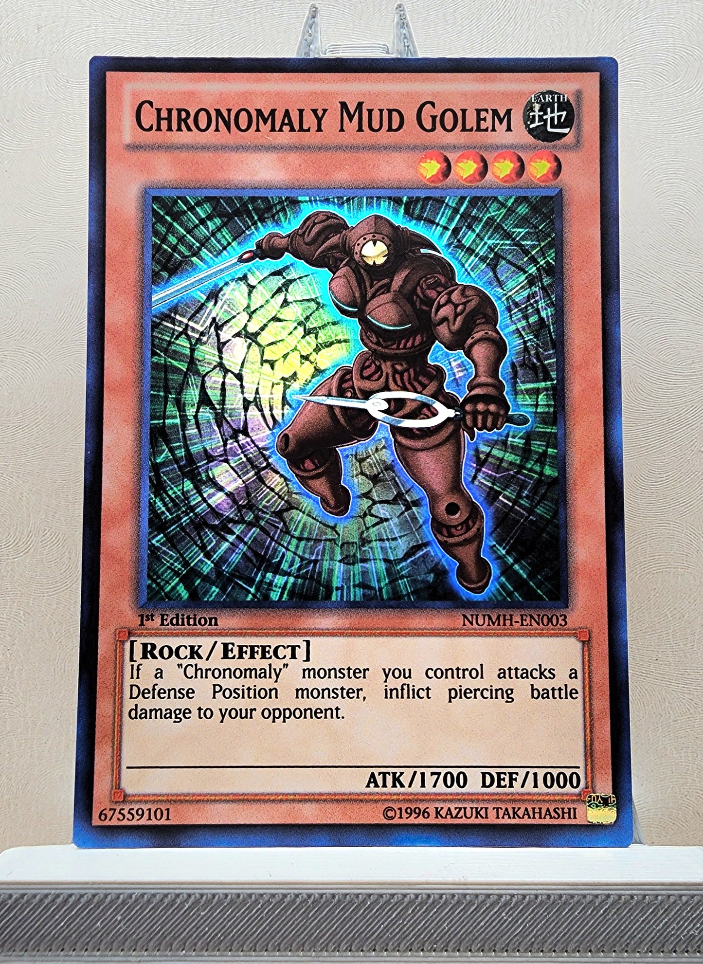 Yugioh! 1x Chronomaly Mud Golem (NUMH - Super Rare) 1st/Unli Edition