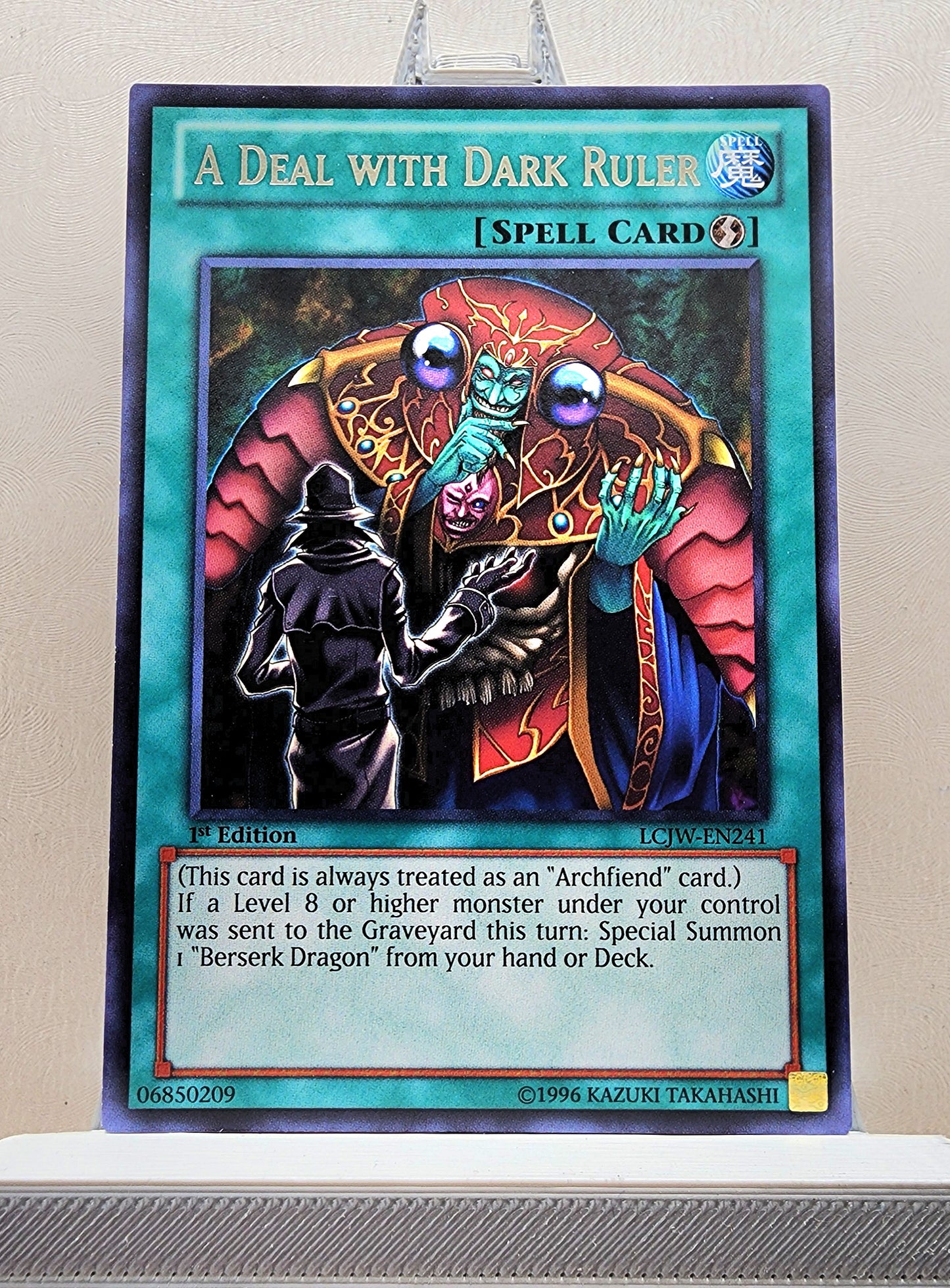 Yugioh! 1x A Deal with Dark Ruler (LCJW - Rare) 1st Edition