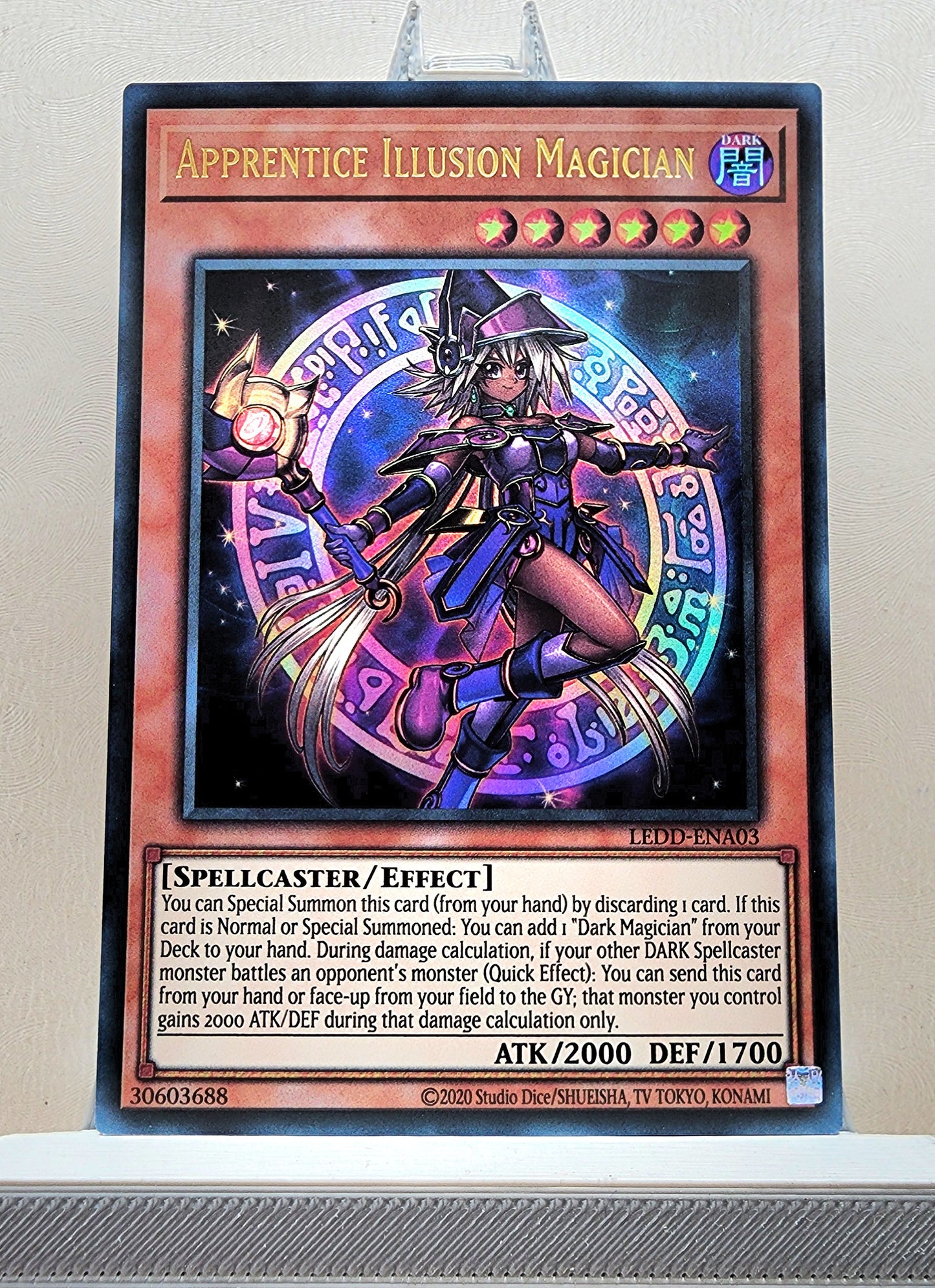 Yugioh! 1x Apprentice Illusion Magician (LEDD - Ultra Rare) 1st/Unli Edition