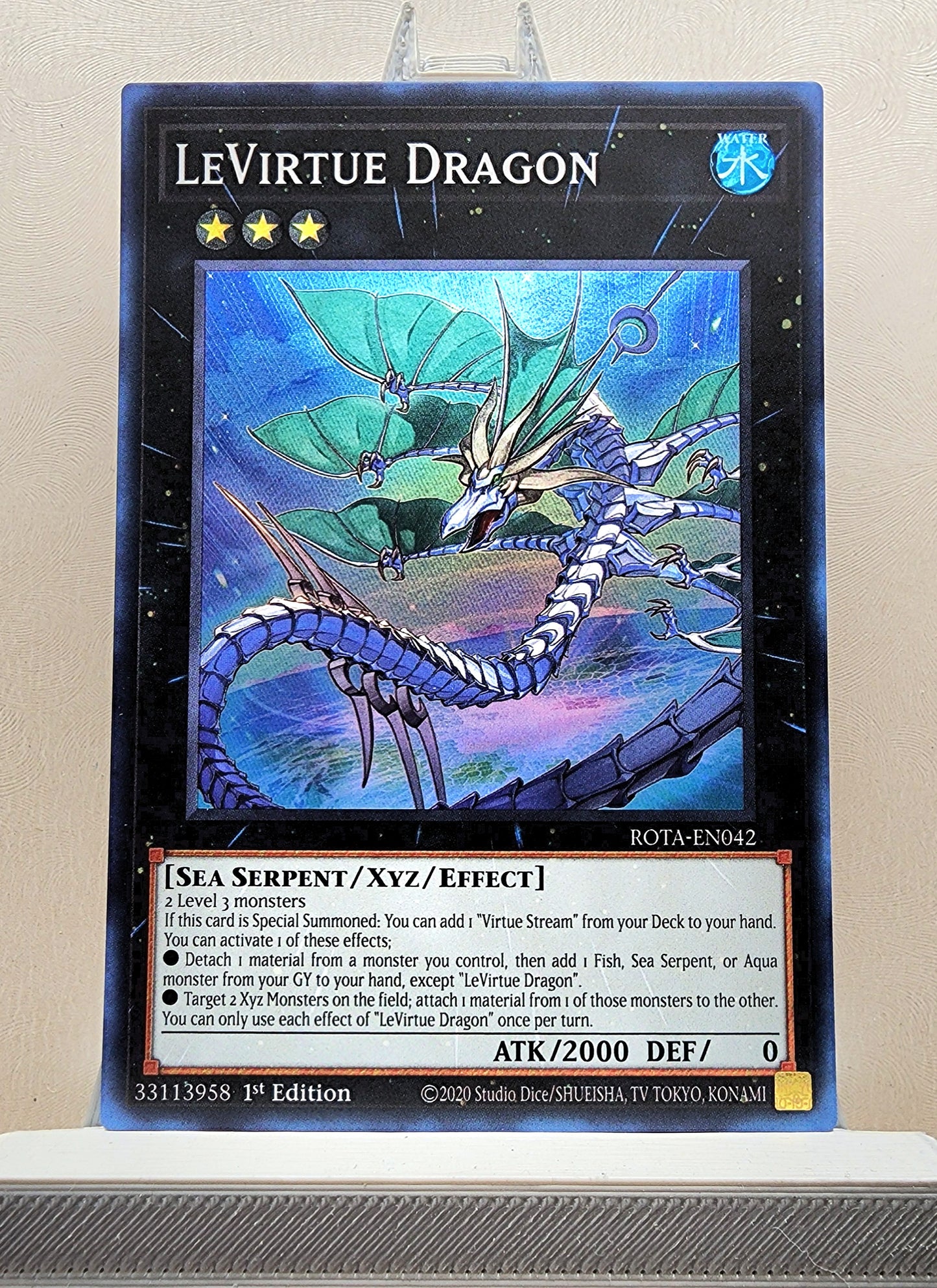 Yugioh! 1x LeVirtue Dragon (ROTA - Super Rare) 1st Edition