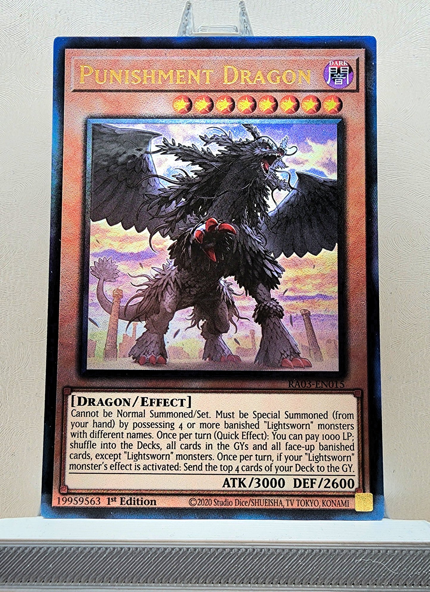 Yugioh! 1x Punishment Dragon (RA03 - Prismatic Ultimate Rare) 1st Edition