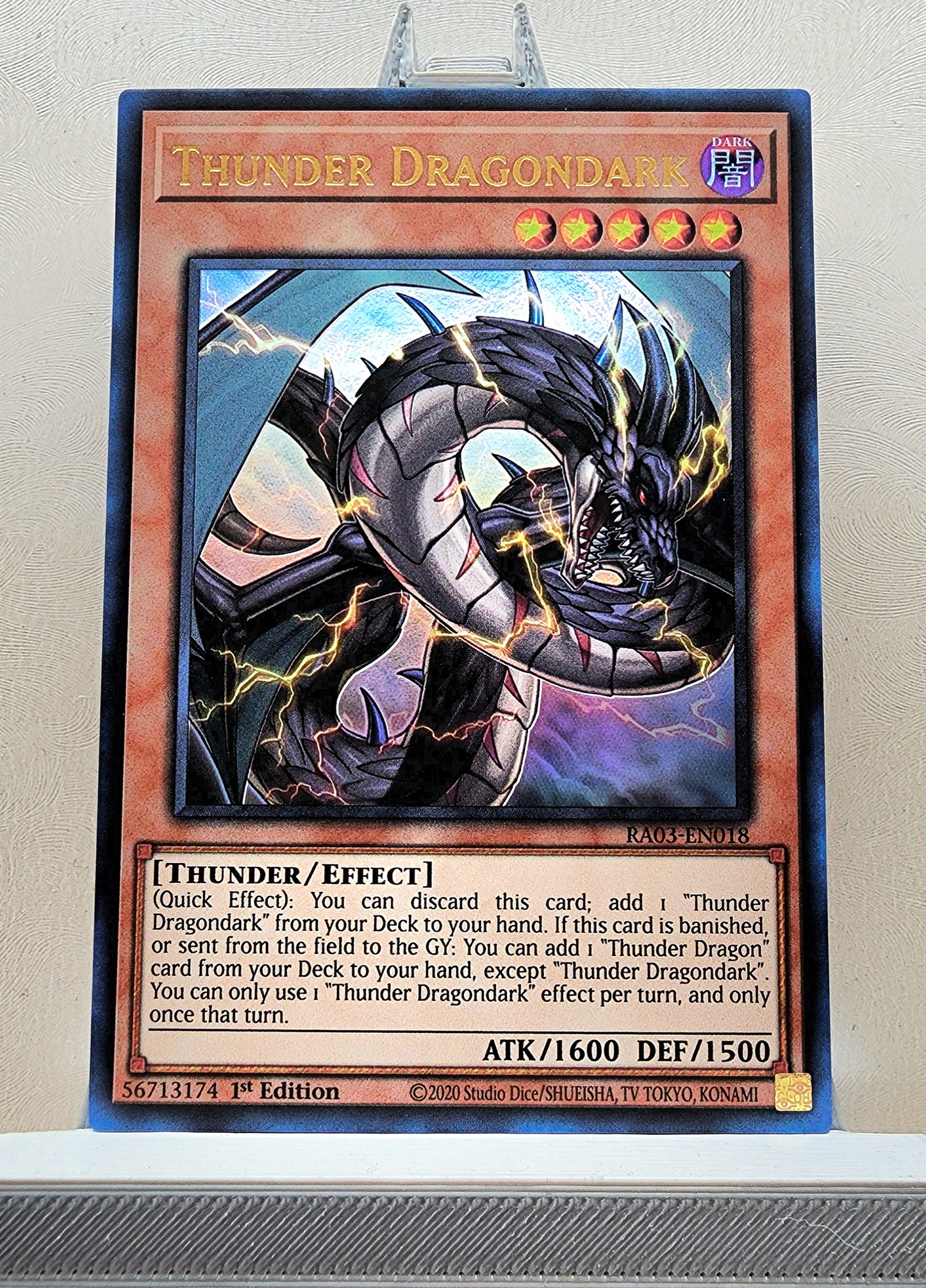 Yugioh! 1x Thunder Dragondark (RA03 - Ultra Rare) 1st Edition