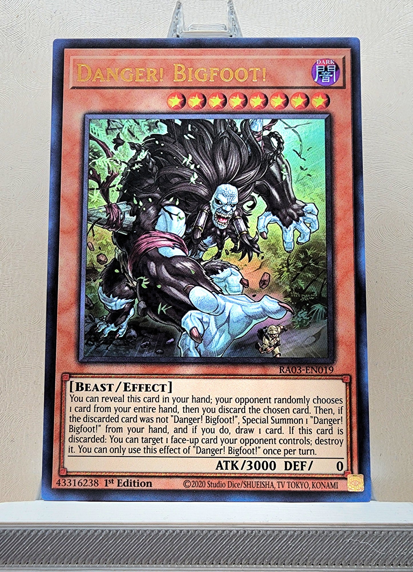 Yugioh! 1x Danger Bigfoot (RA03 - Ultra Rare) 1st Edition