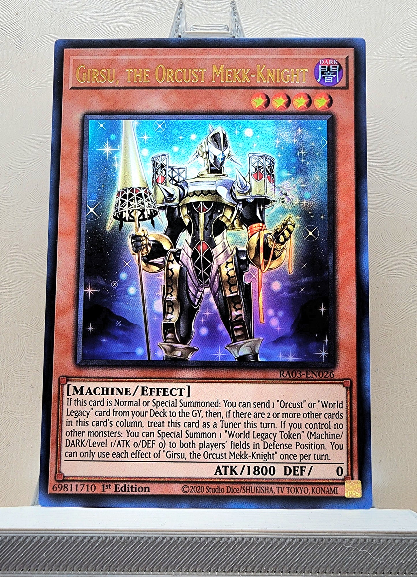 Yugioh! 1x Girsu, the Orcust Mekk-Knight (RA03 - Ultra Rare) 1st Edition