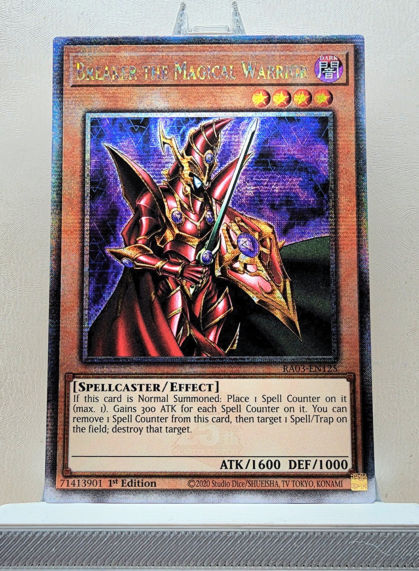 Yugioh! 1x Breaker the Magical Warrior (RA03 - Quarter Century Secret Rare) 1st Edition